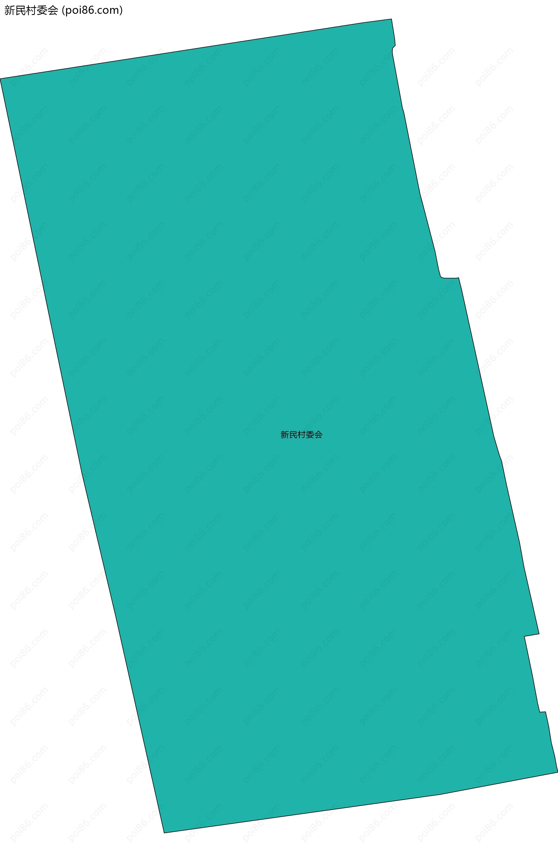 新民村委会边界地图