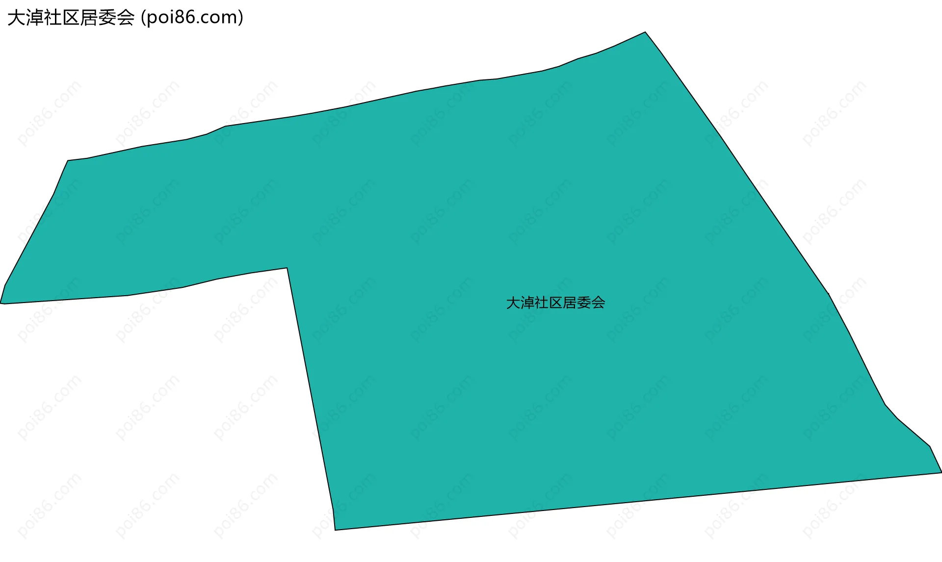 大淖社区居委会边界地图