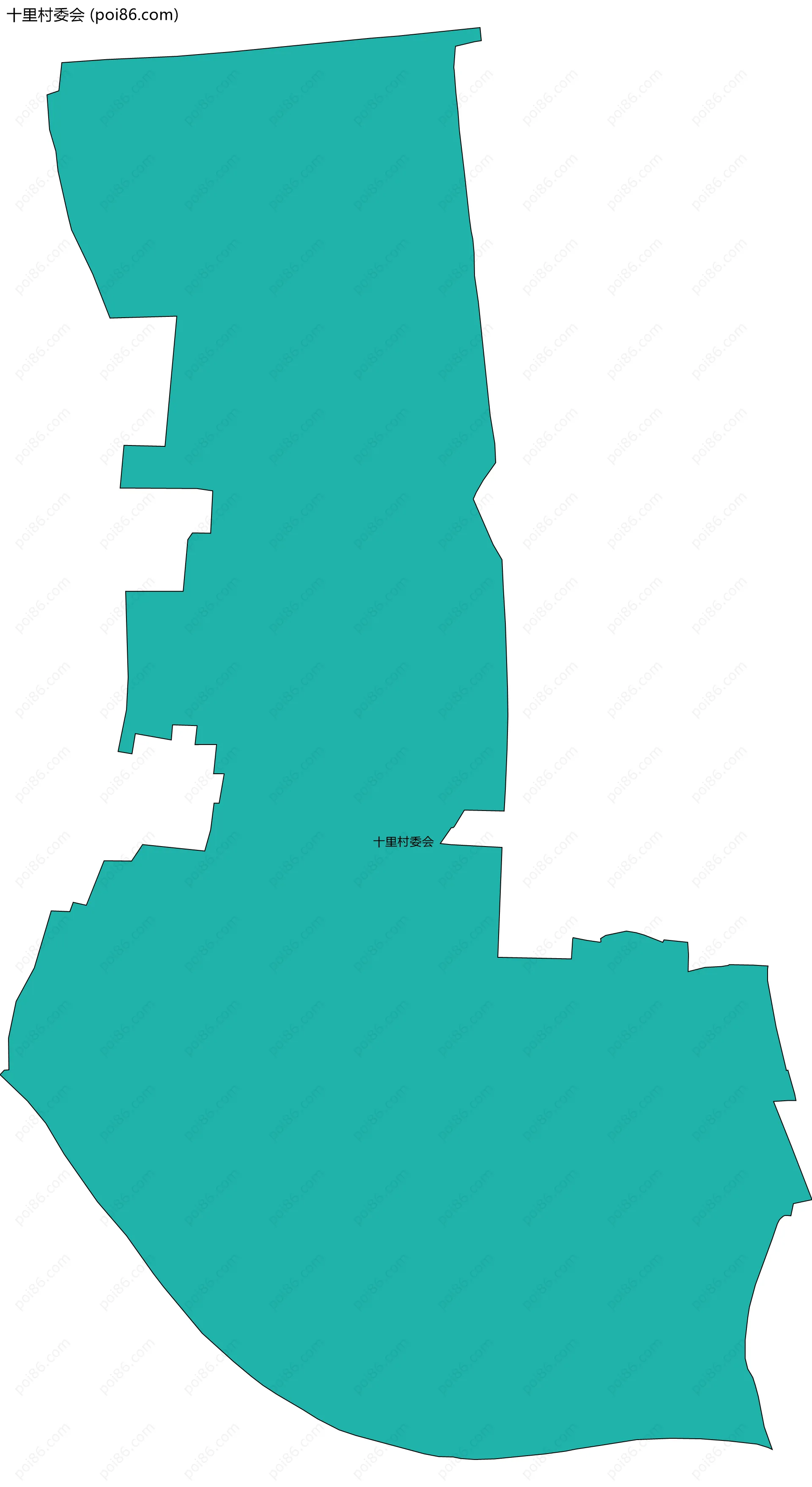 十里村委会边界地图