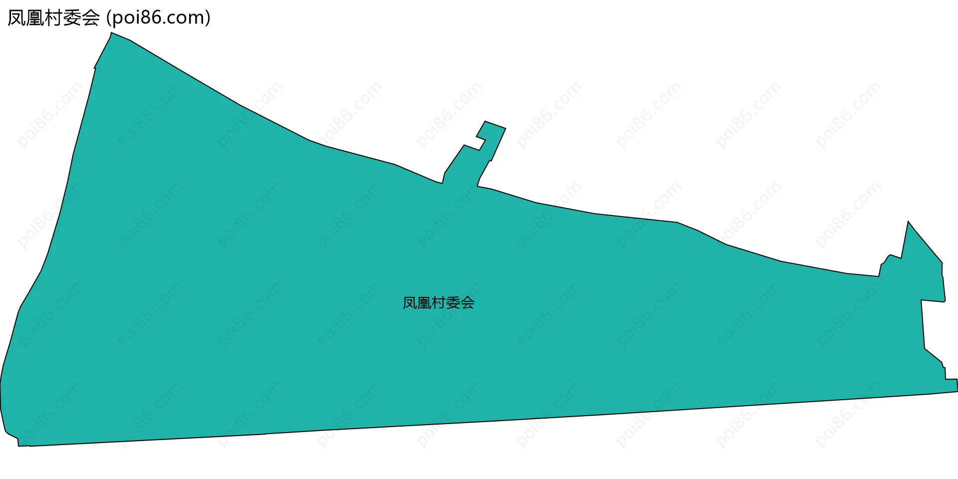 凤凰村委会边界地图