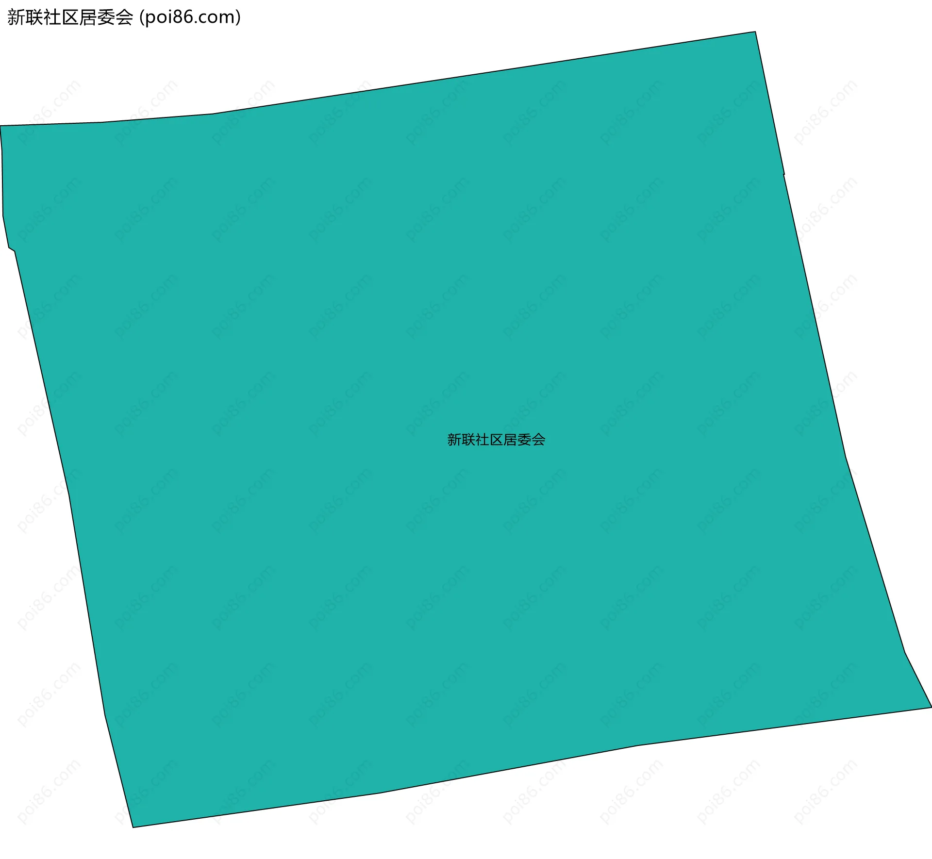 新联社区居委会边界地图