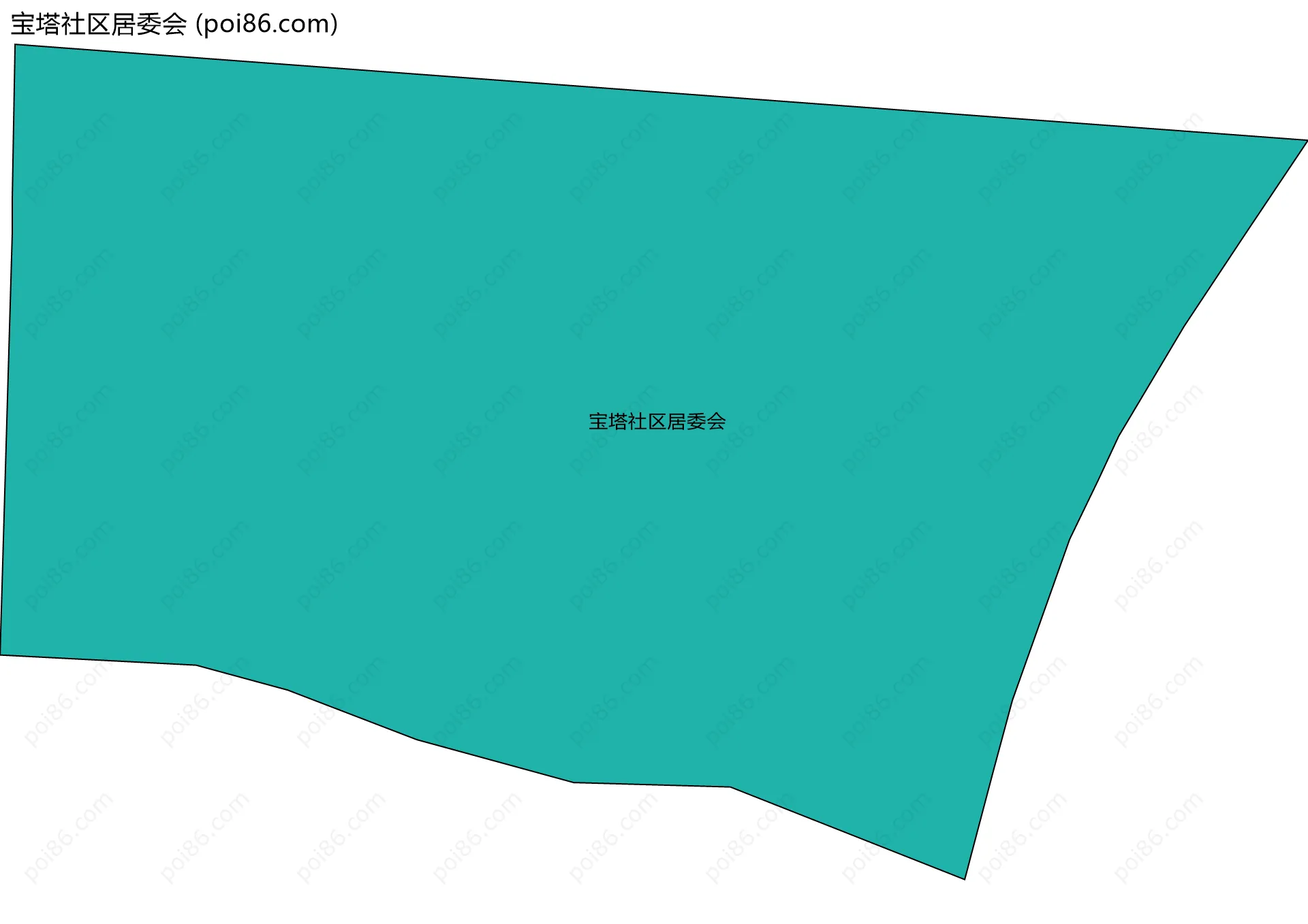 宝塔社区居委会边界地图