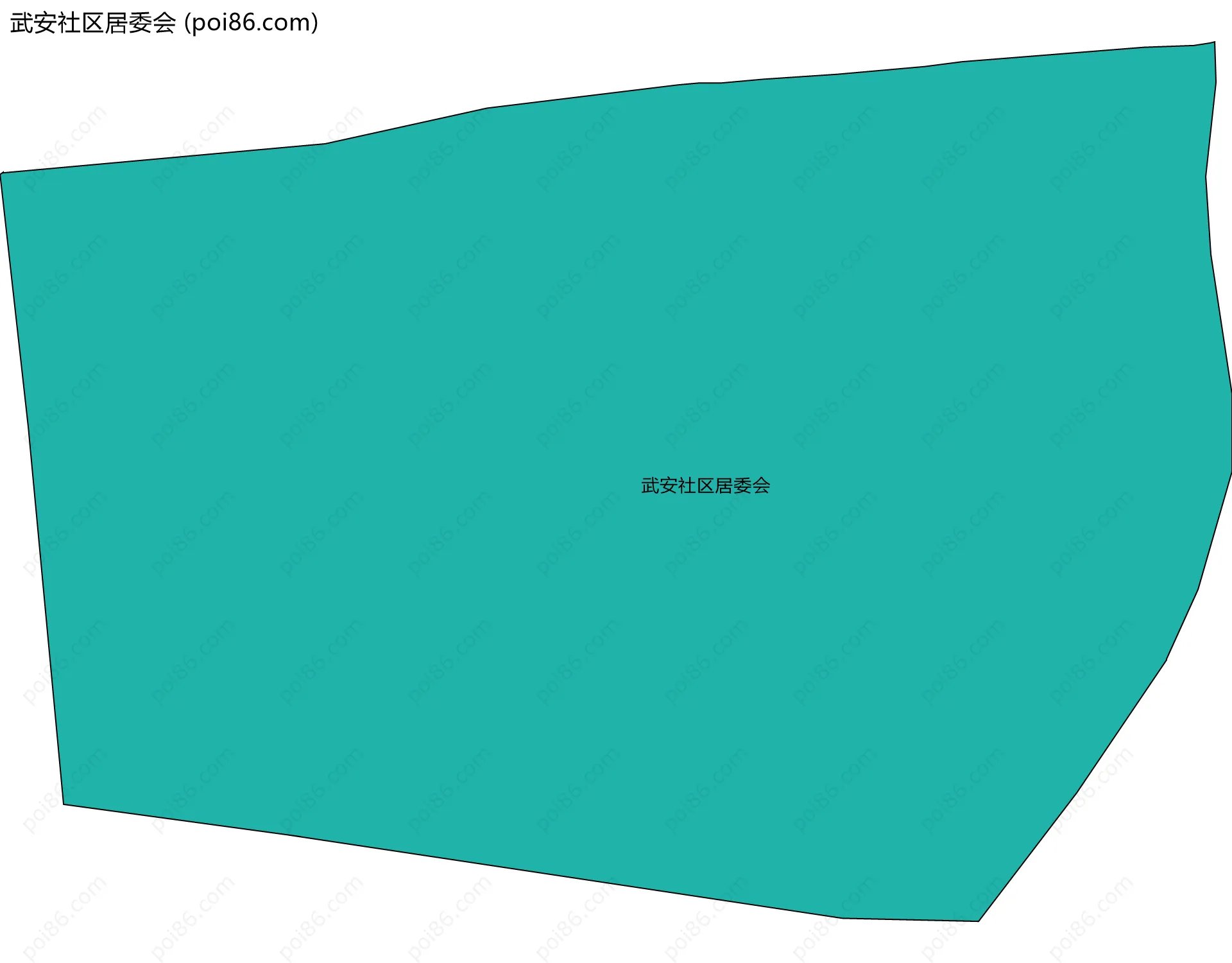 武安社区居委会边界地图