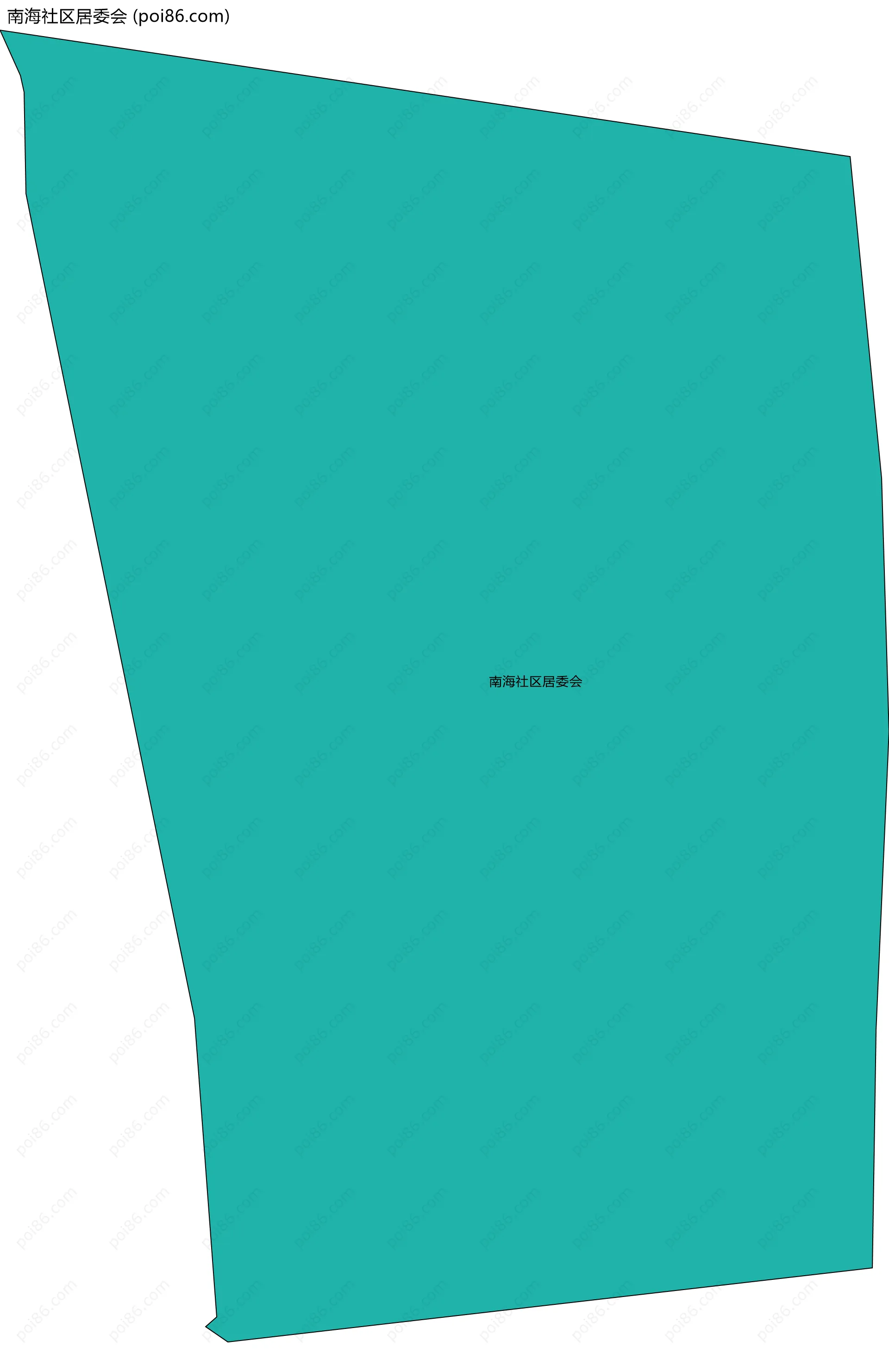 南海社区居委会边界地图