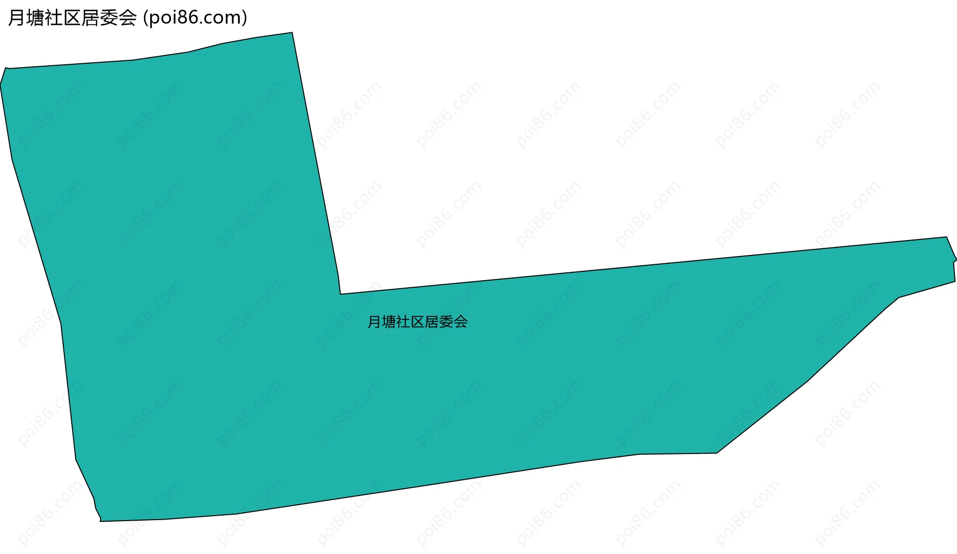 月塘社区居委会边界地图