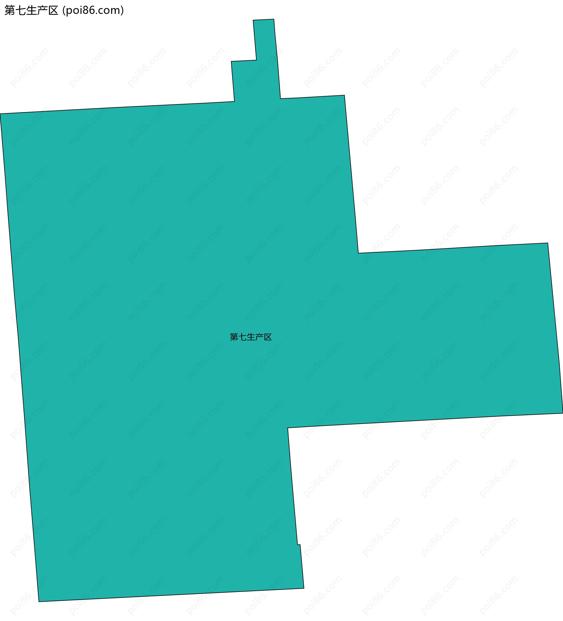 第七生产区边界地图