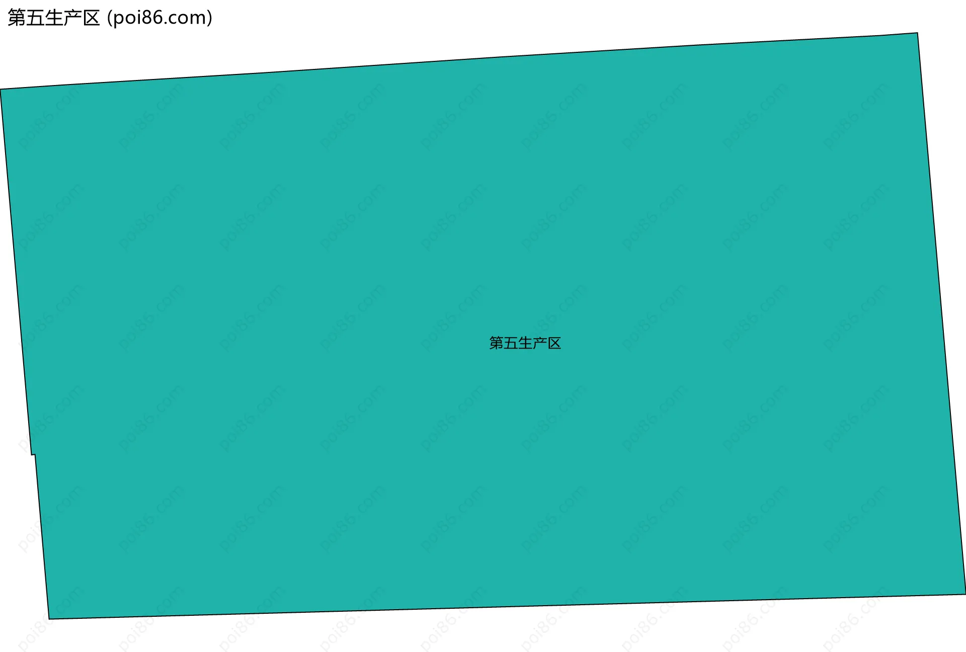 第五生产区边界地图