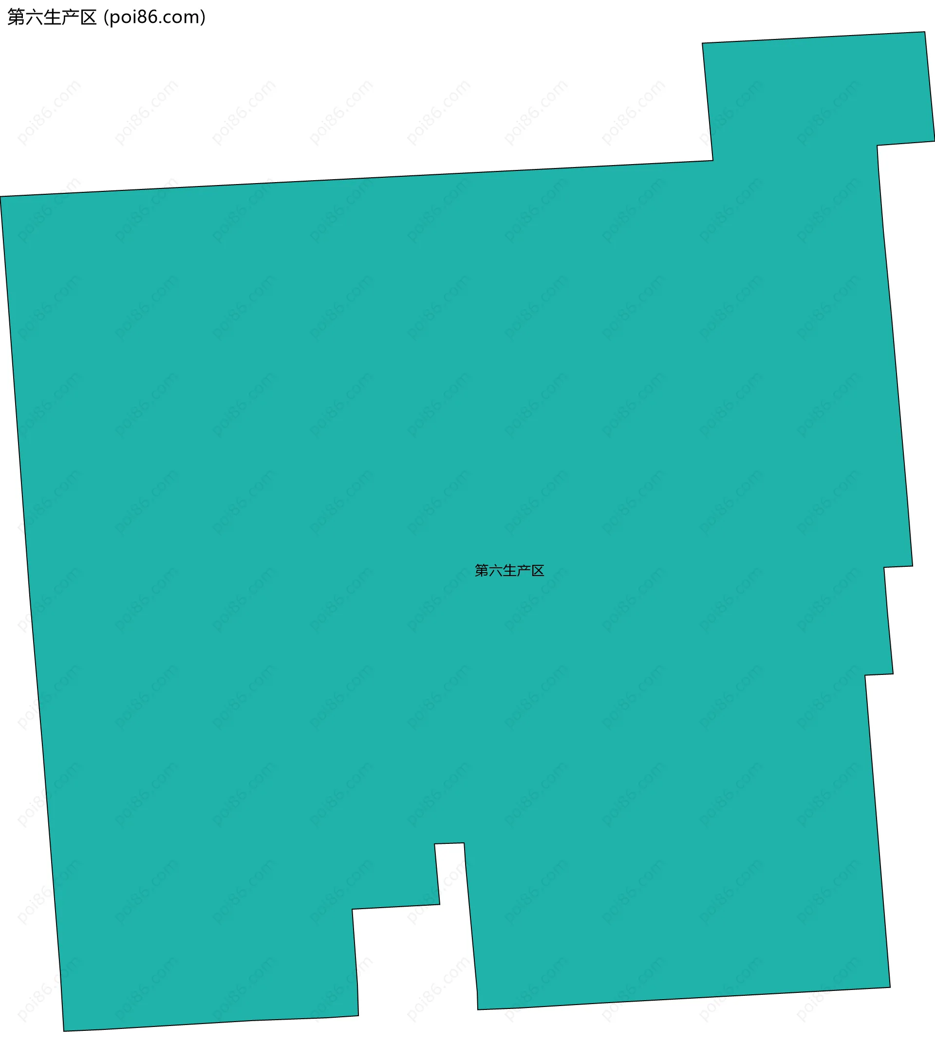 第六生产区边界地图
