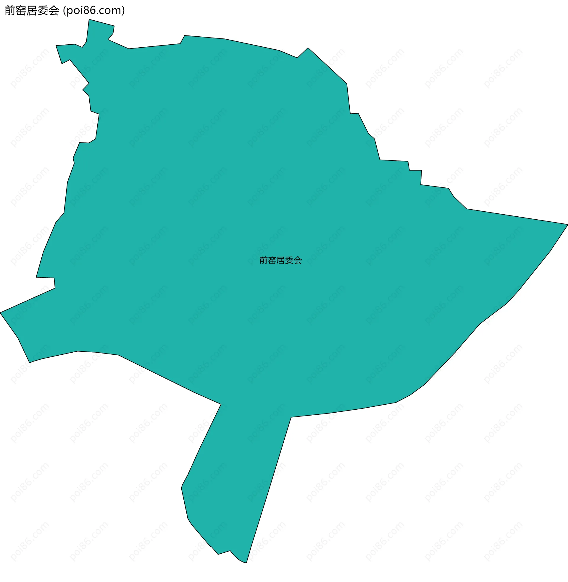 前窑居委会边界地图