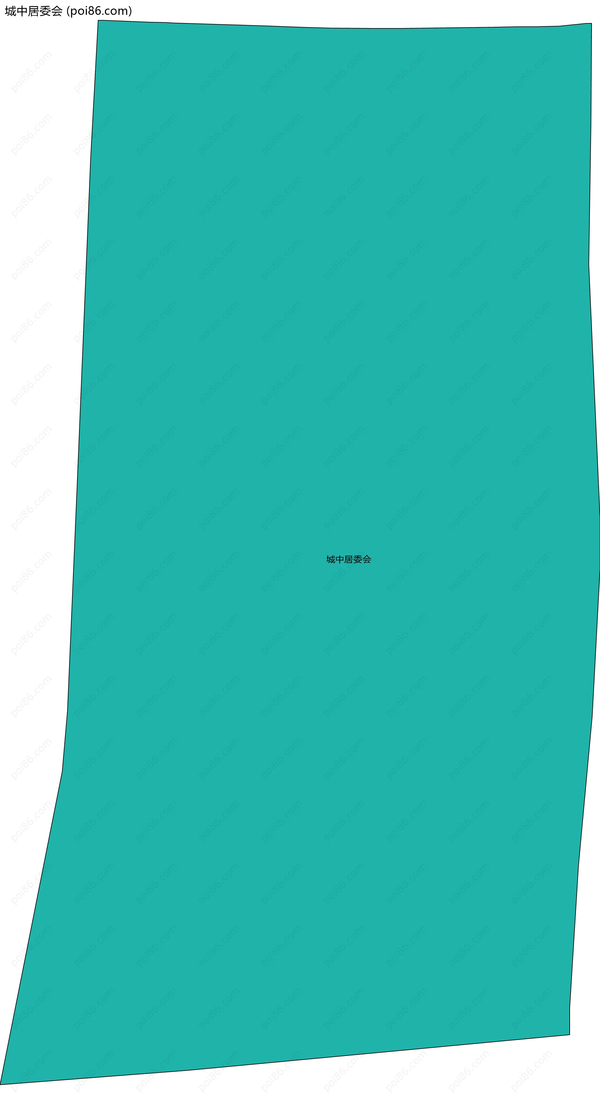 城中居委会边界地图