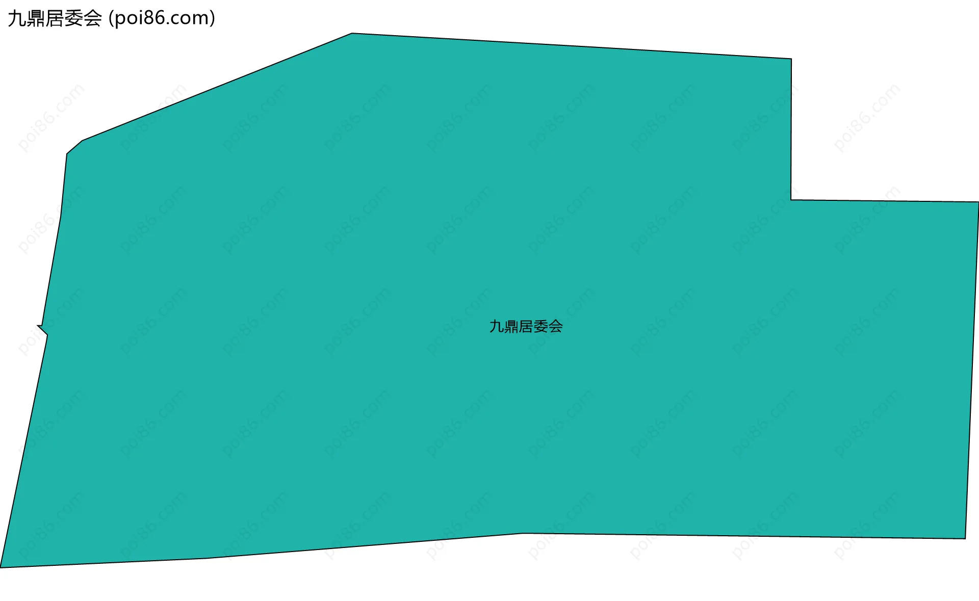 九鼎居委会边界地图