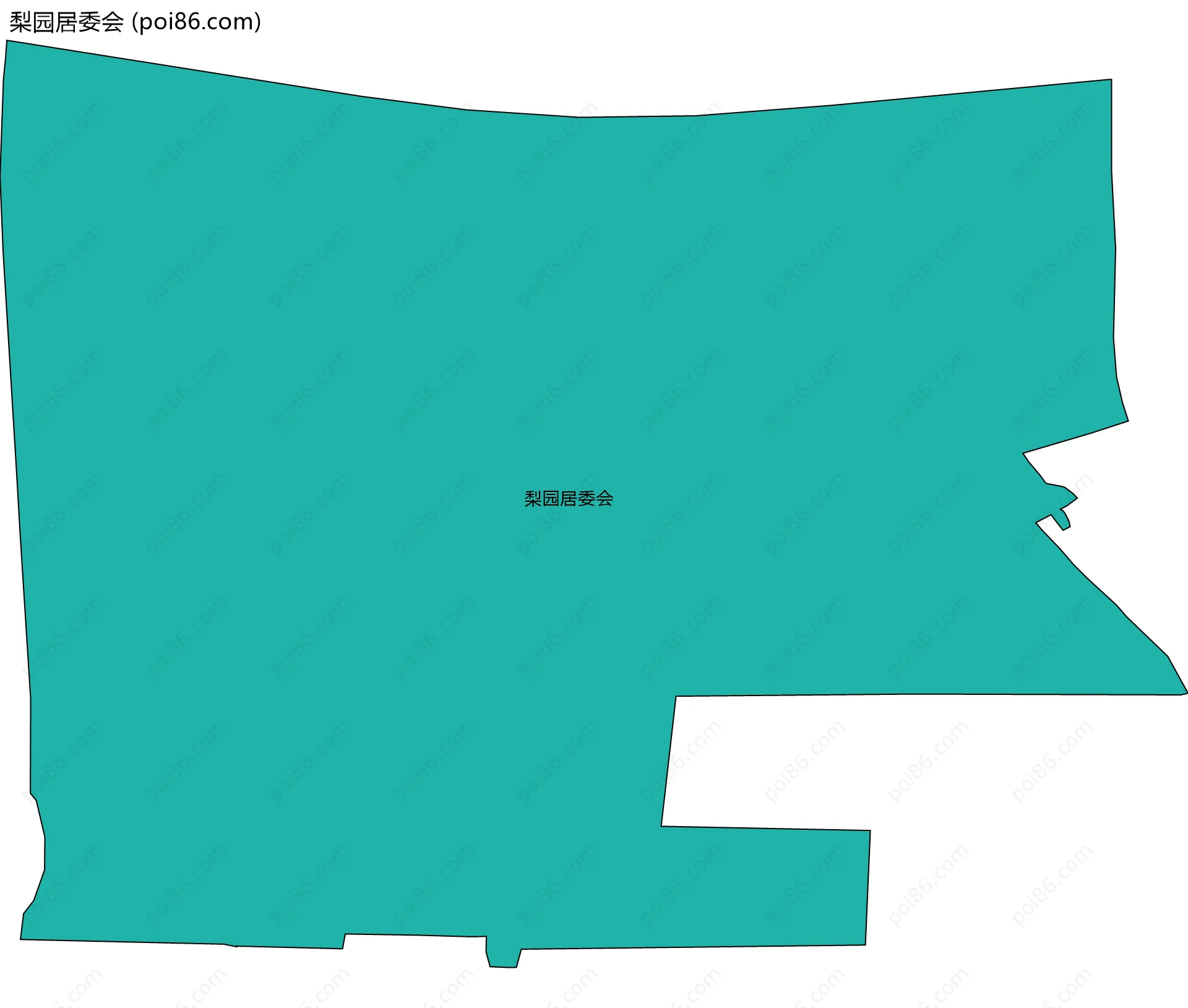 梨园居委会边界地图