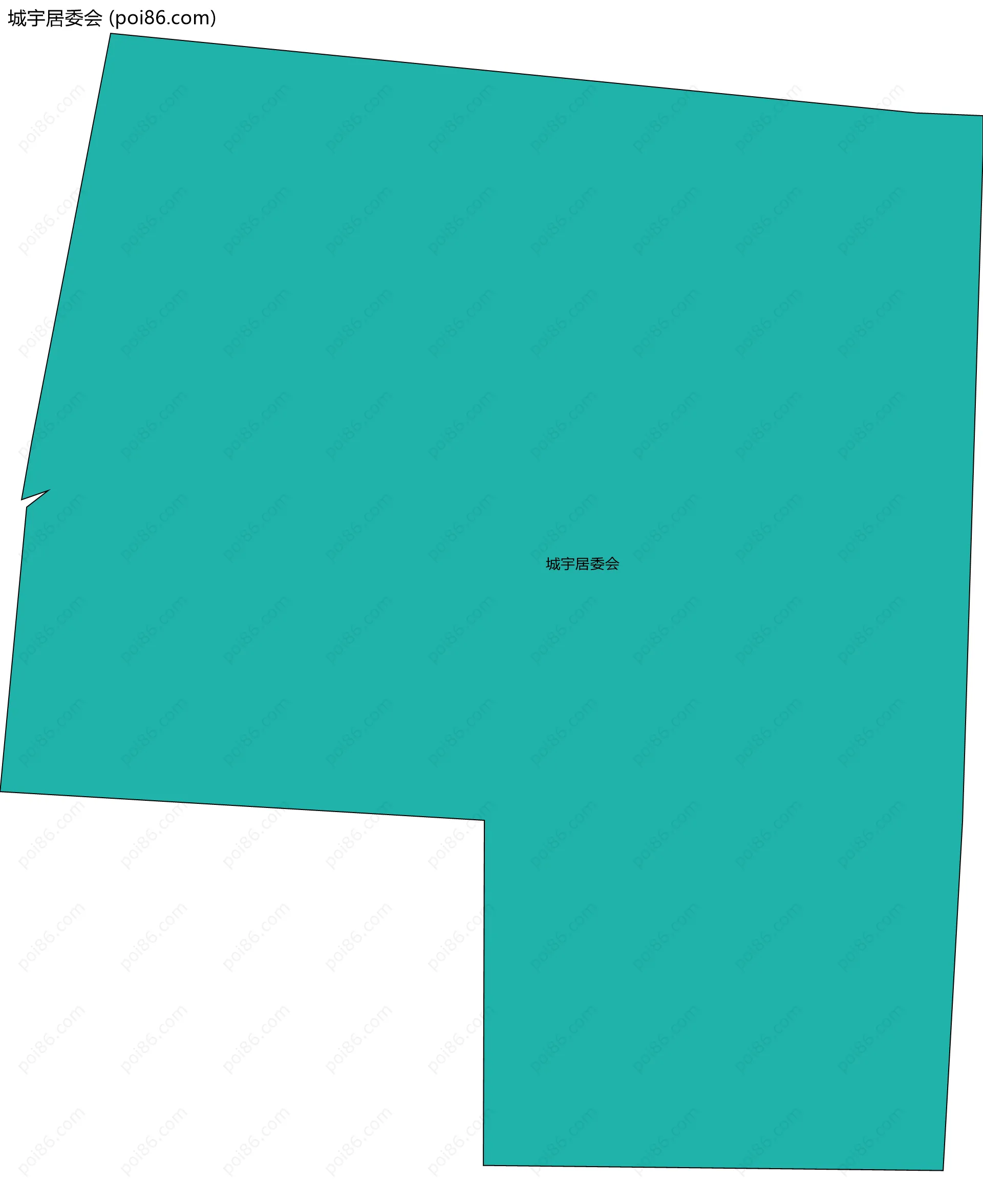 城宇居委会边界地图