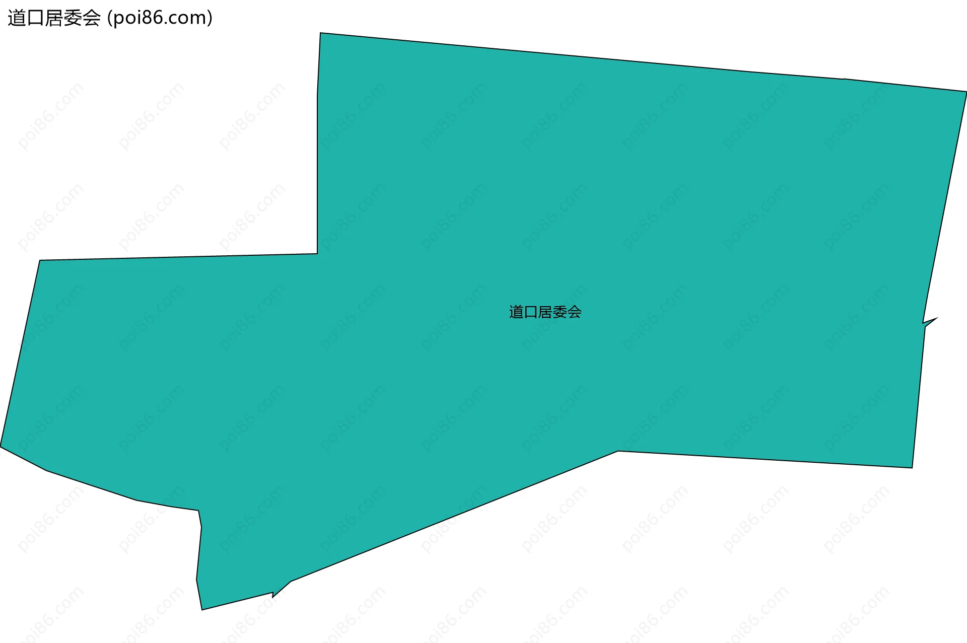 道口居委会边界地图