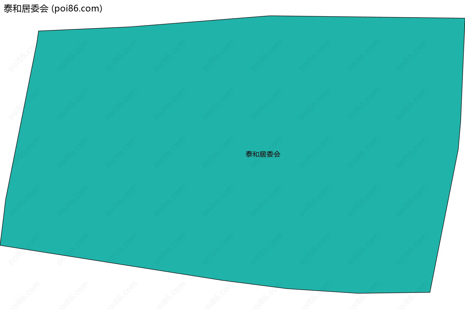 泰和居委会边界地图