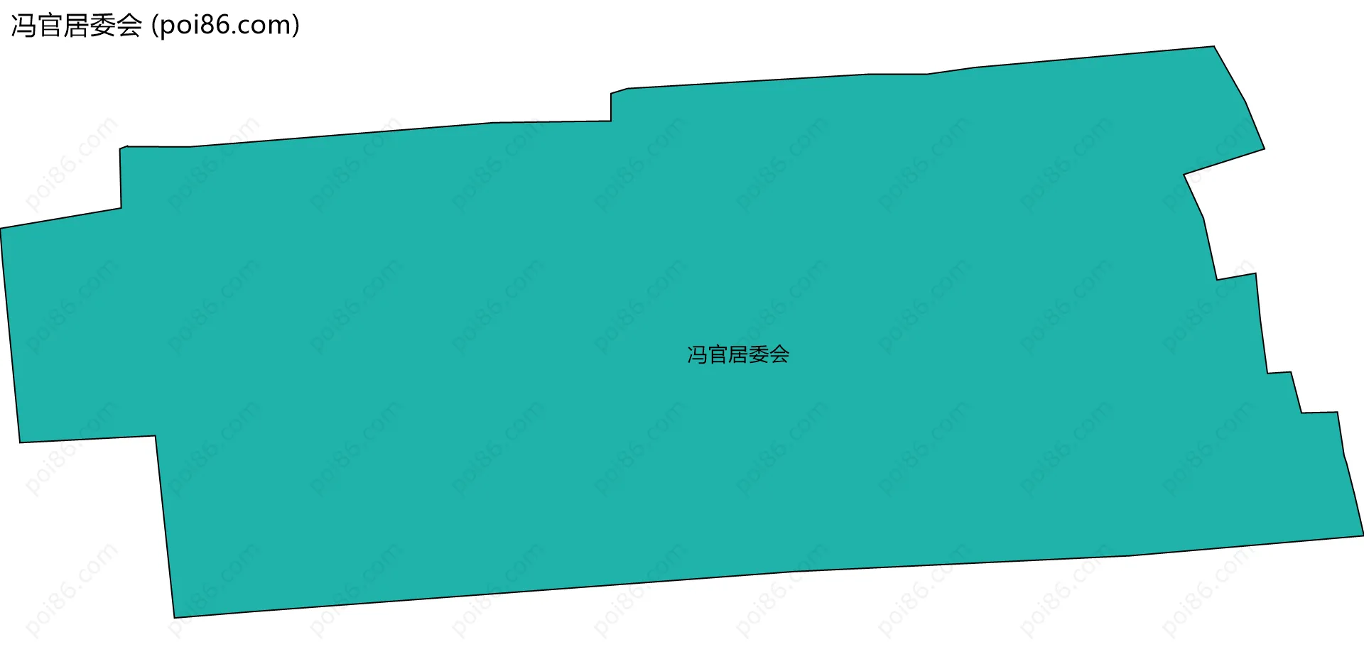 冯官居委会边界地图