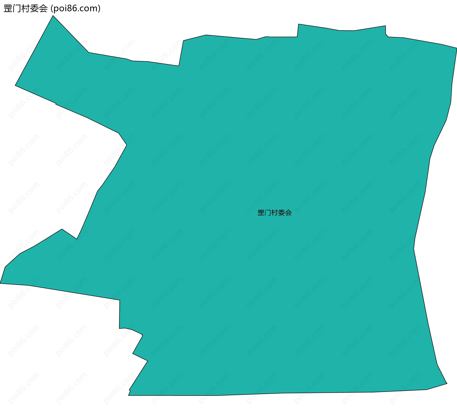 罡门村委会边界地图