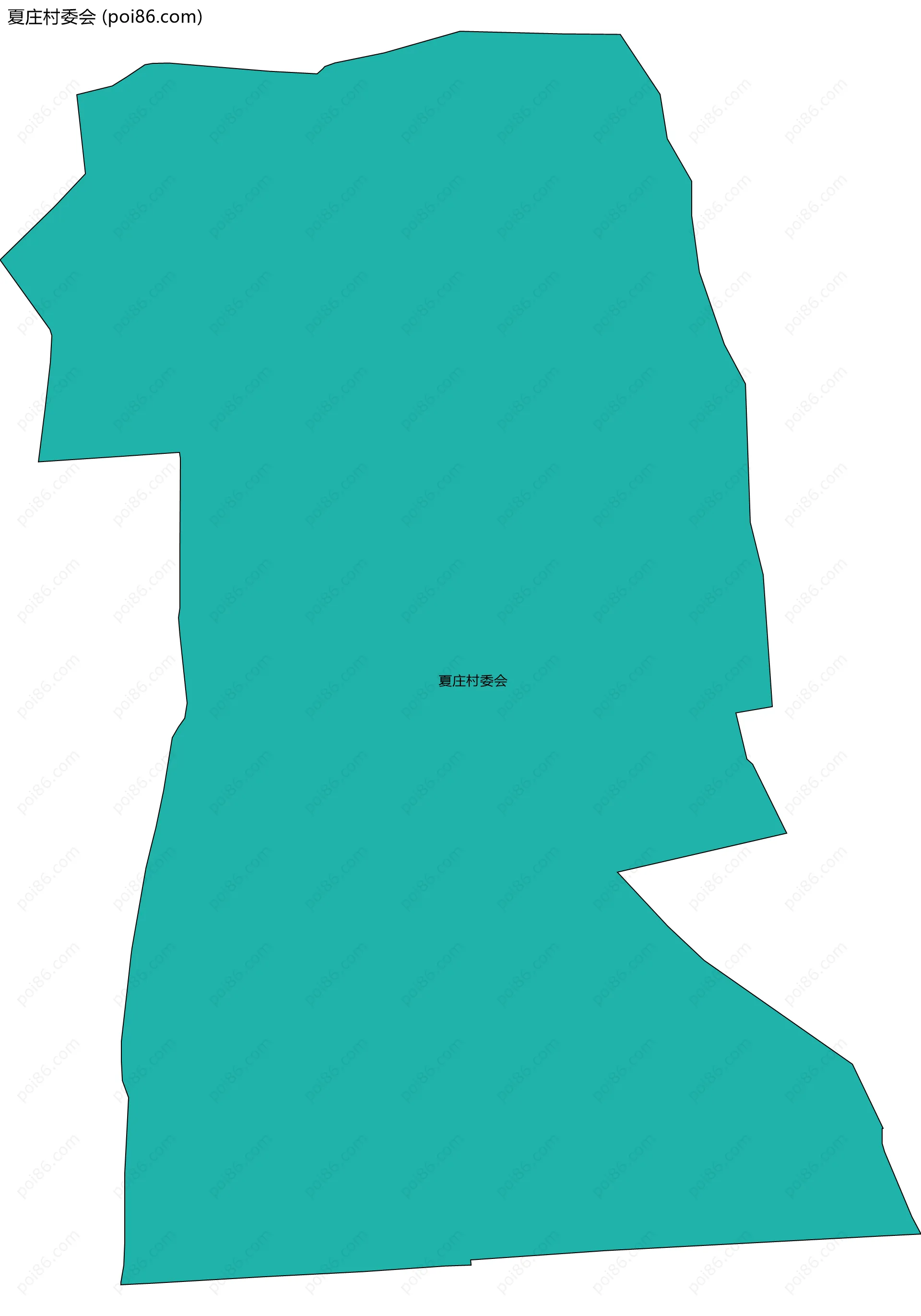 夏庄村委会边界地图