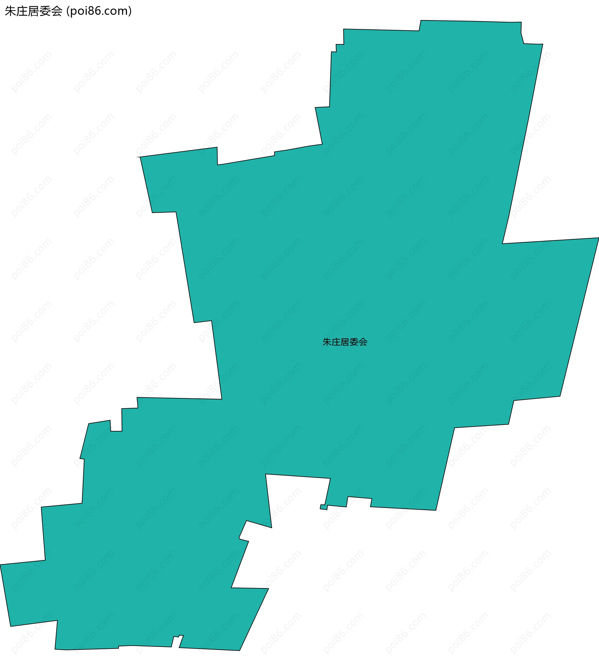 朱庄居委会边界地图