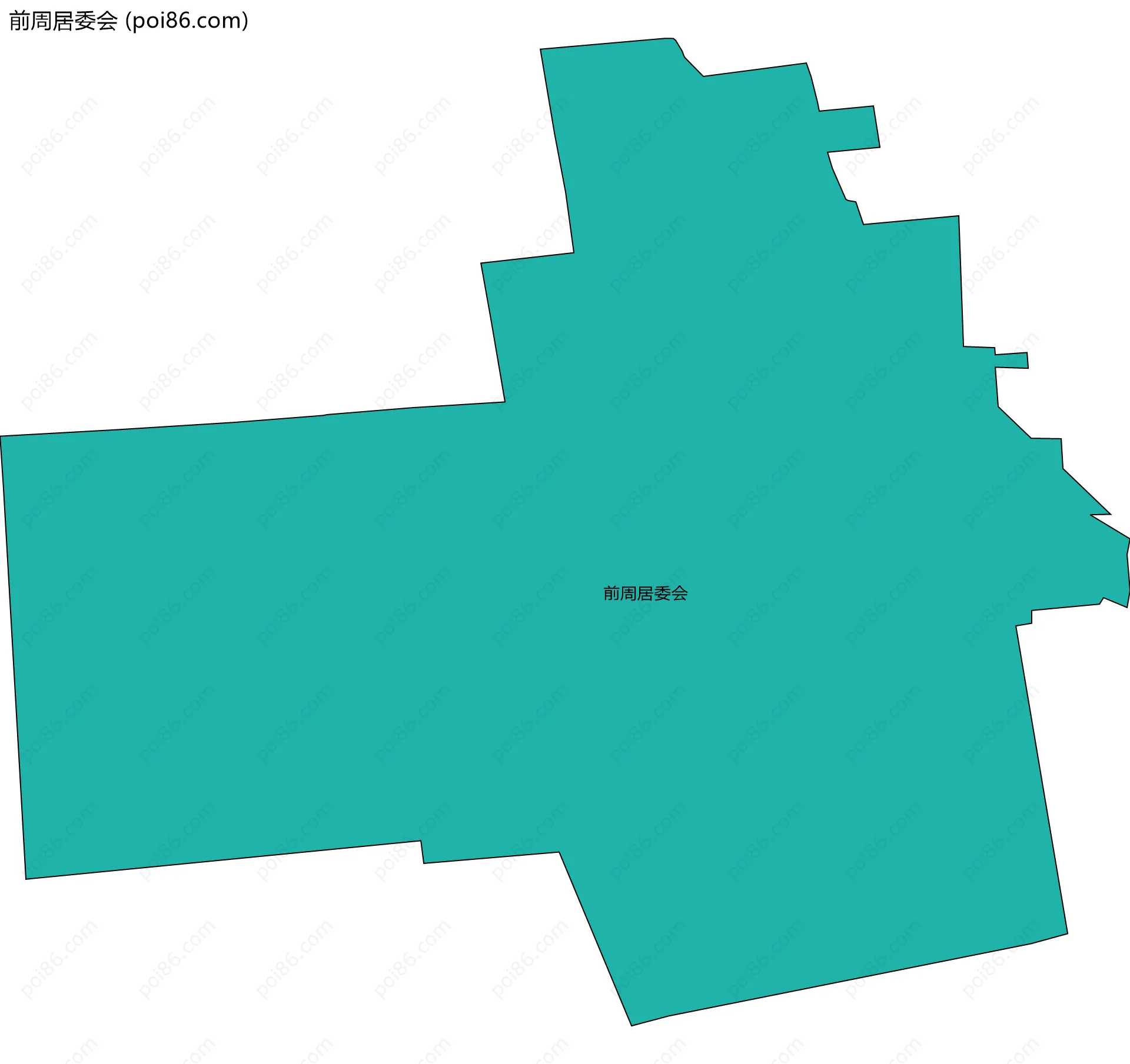 前周居委会边界地图