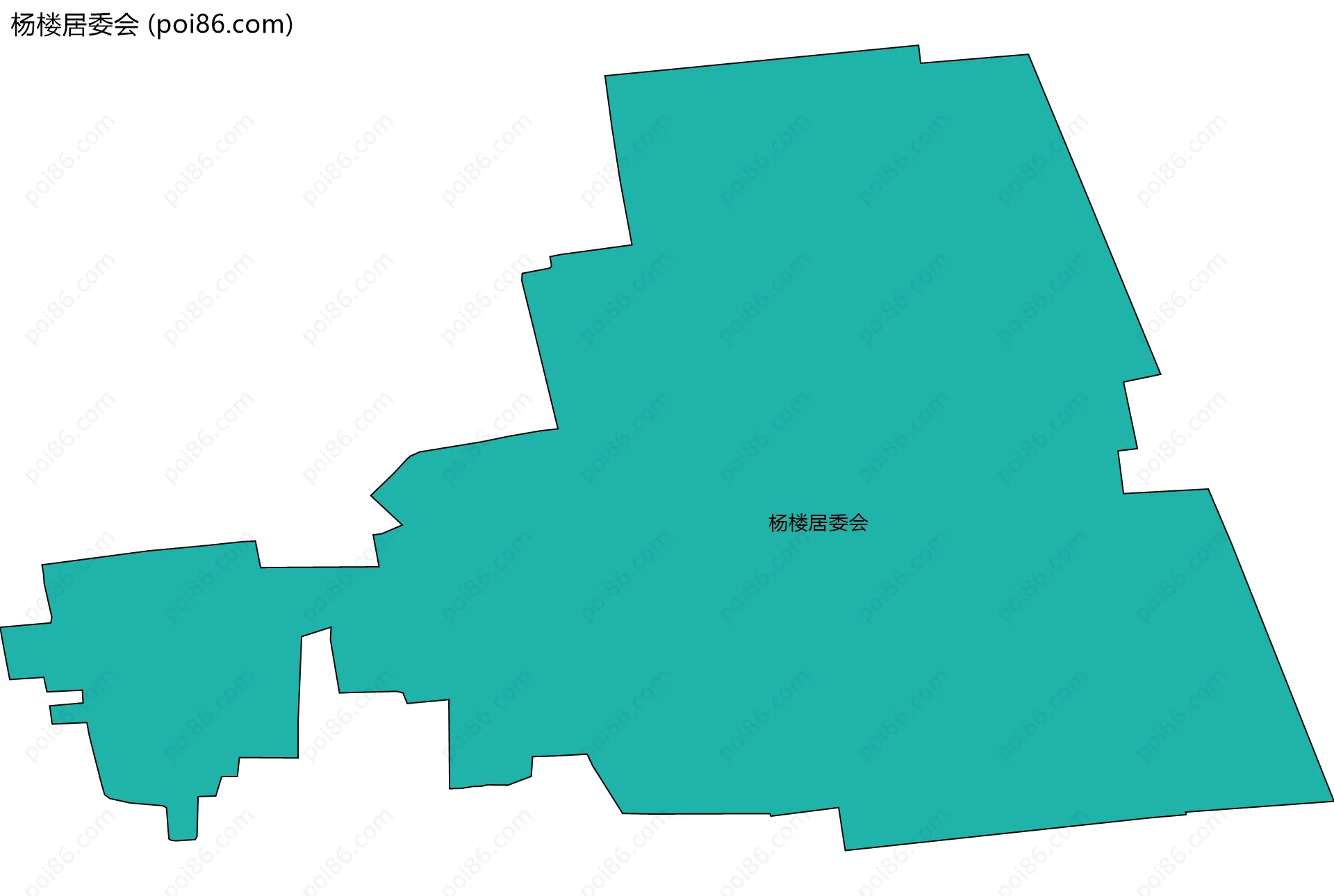 杨楼居委会边界地图