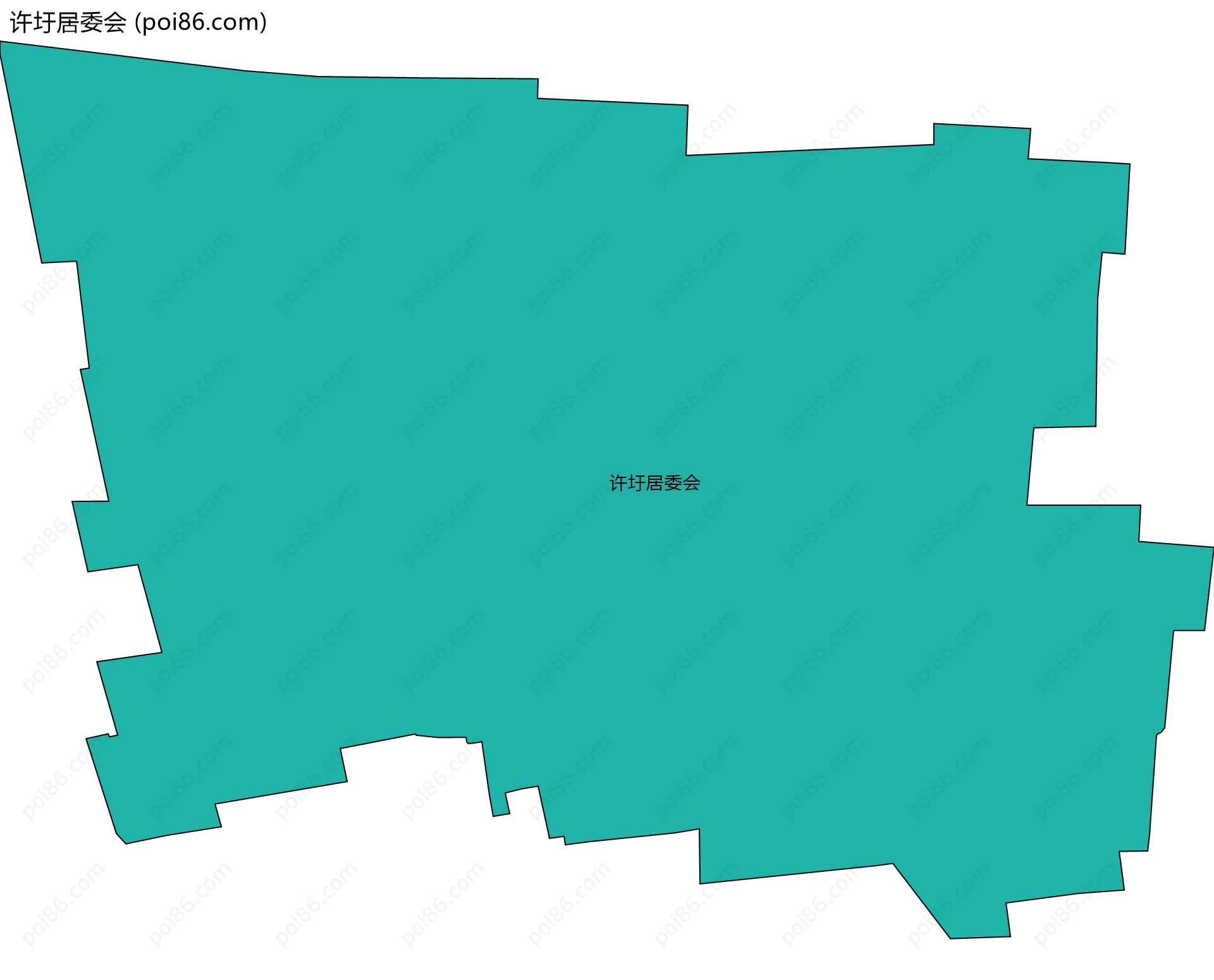 许圩居委会边界地图