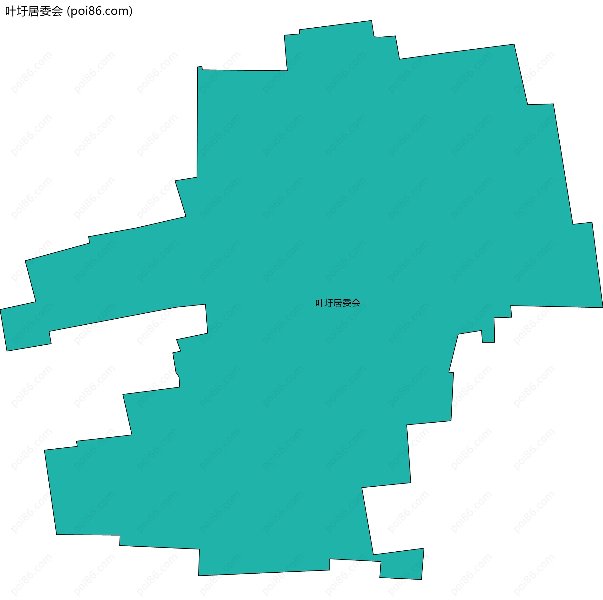 叶圩居委会边界地图