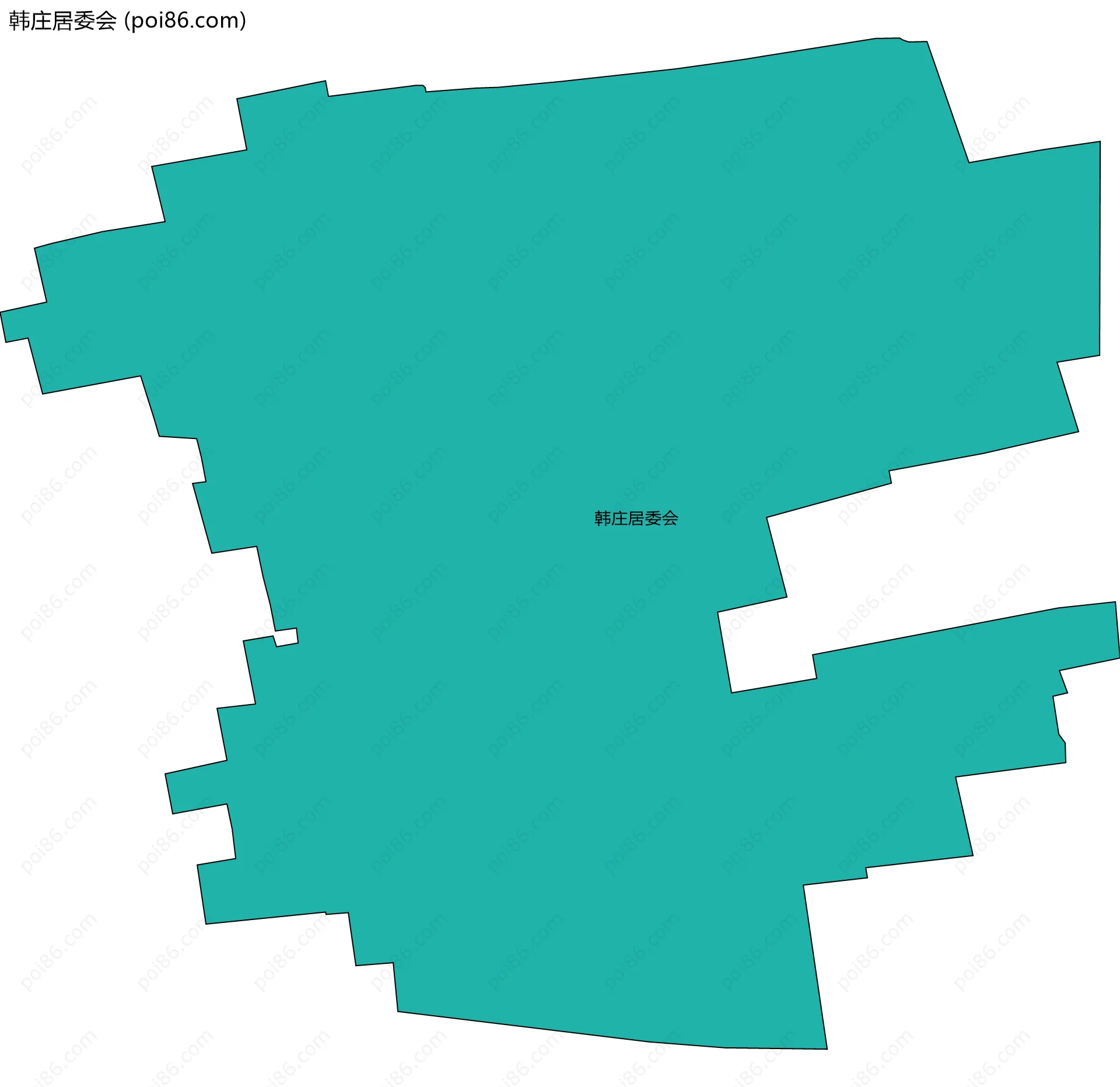 韩庄居委会边界地图