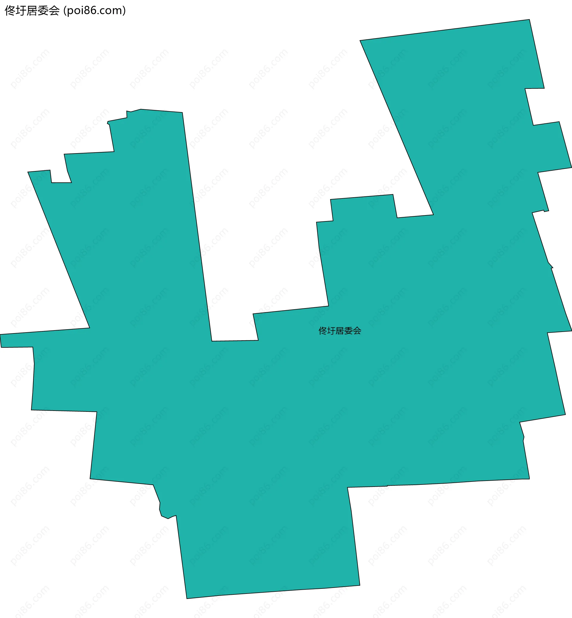 佟圩居委会边界地图