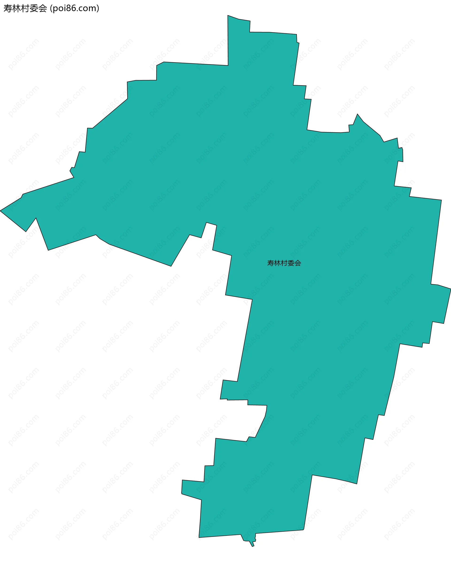 寿林村委会边界地图