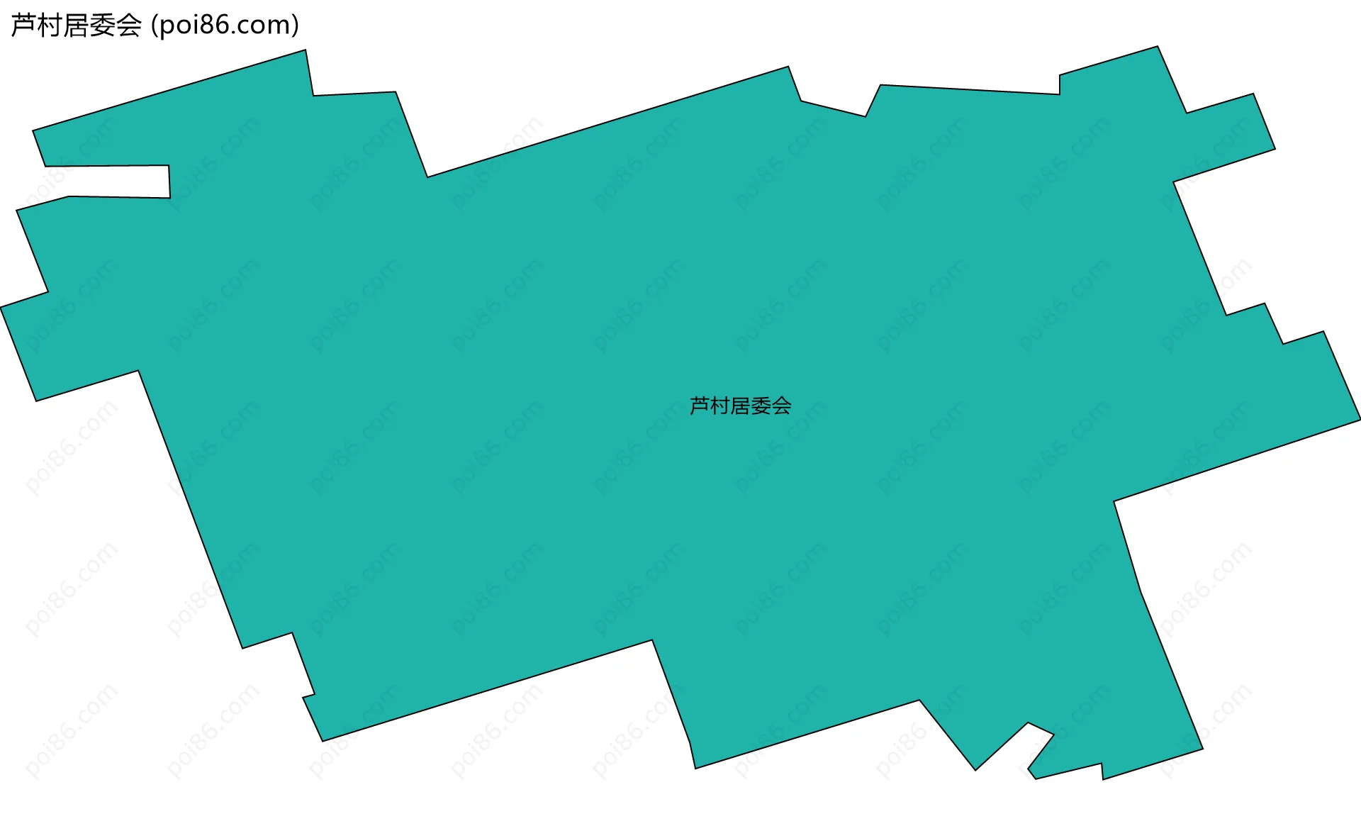 芦村居委会边界地图