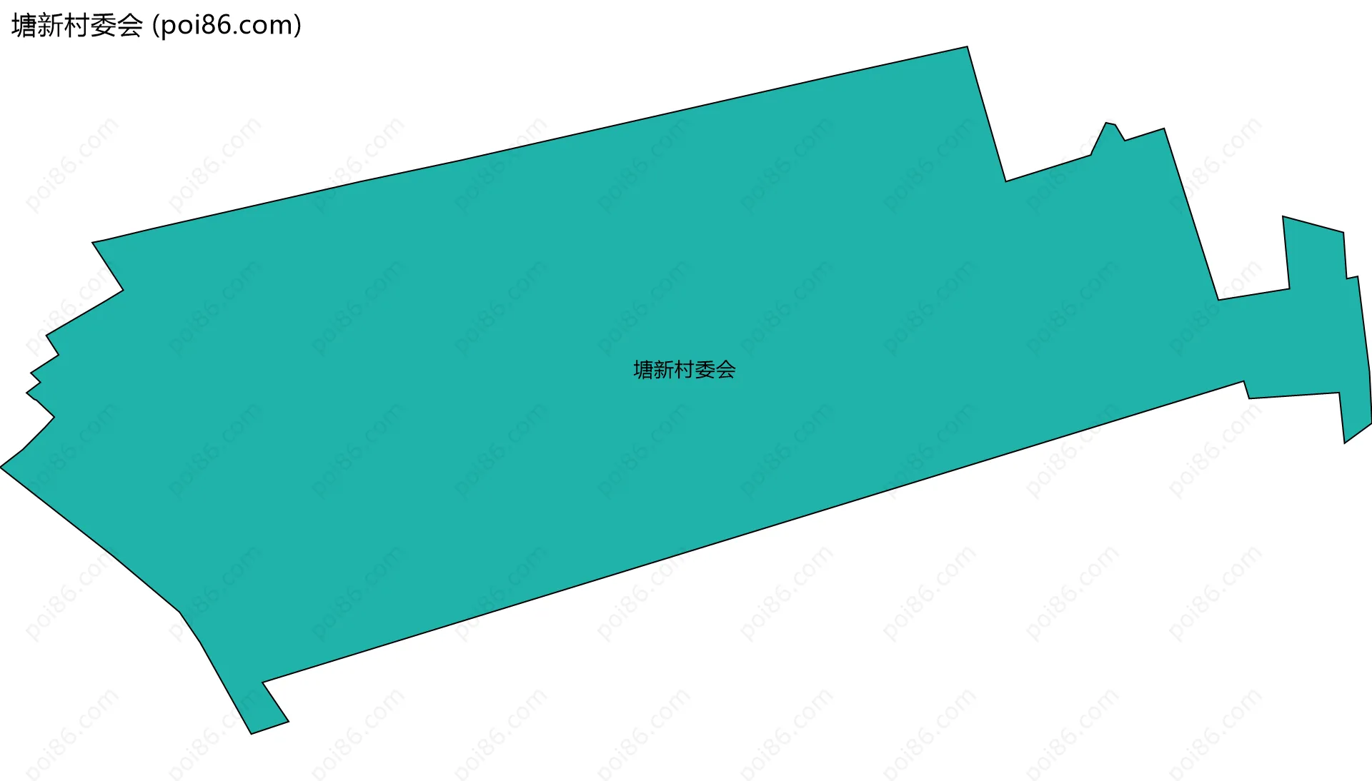 塘新村委会边界地图