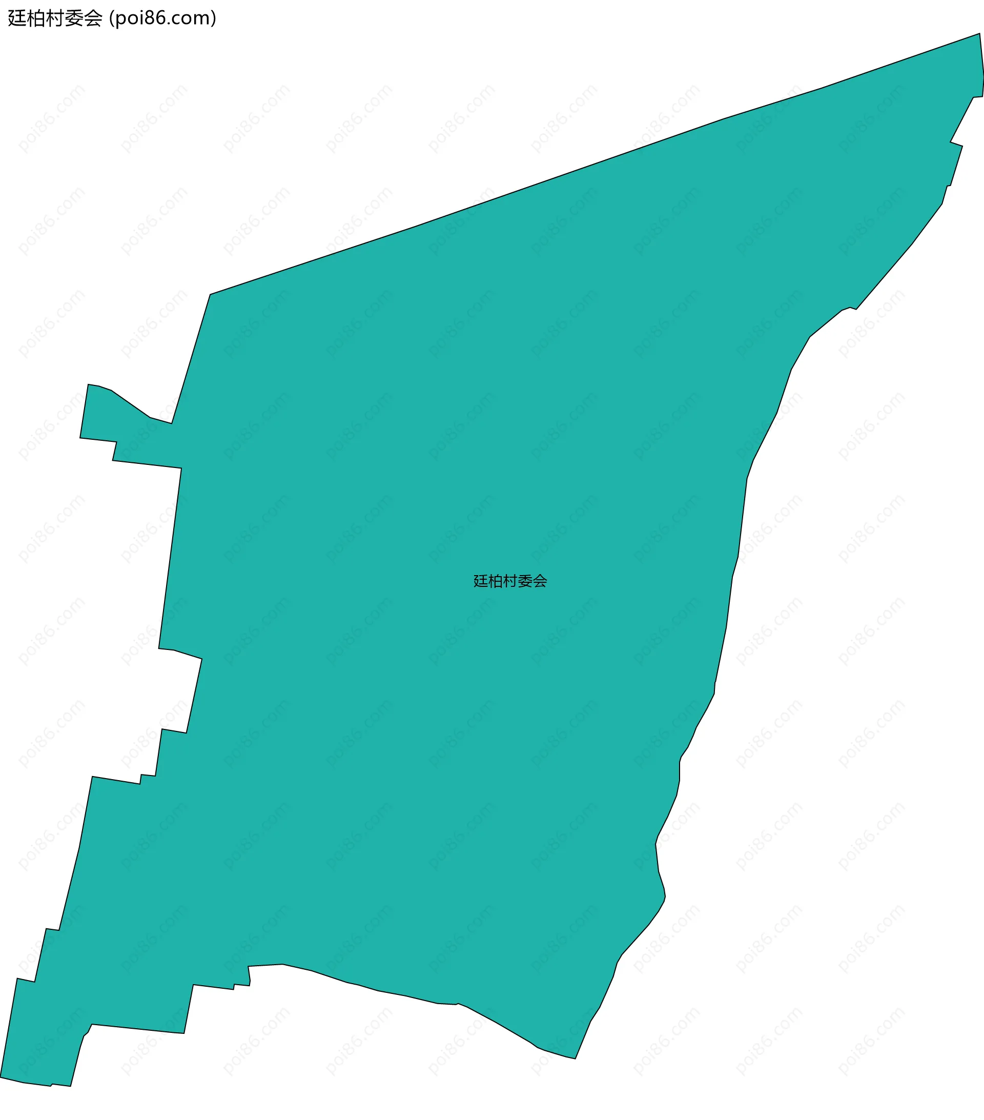廷柏村委会边界地图
