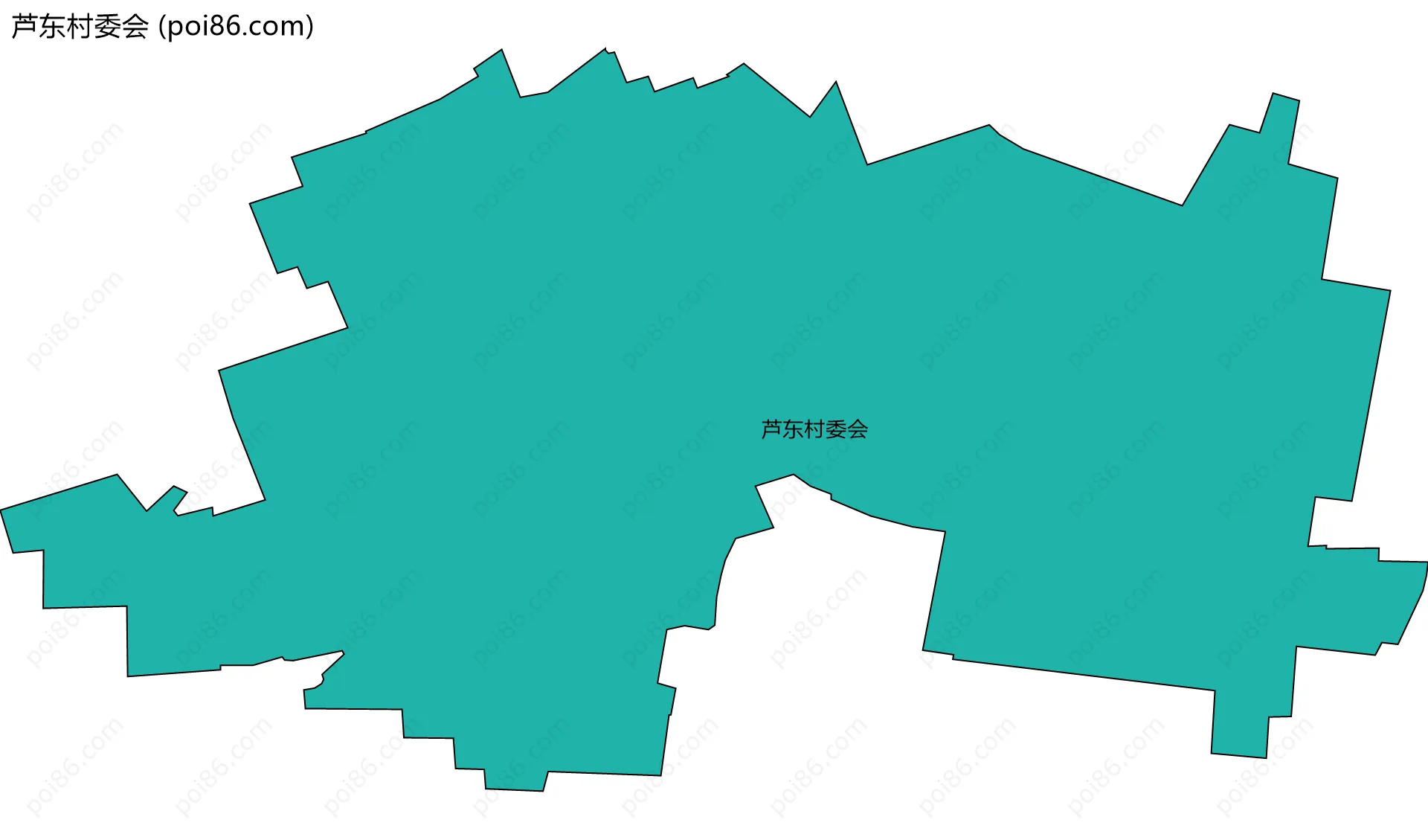 芦东村委会边界地图