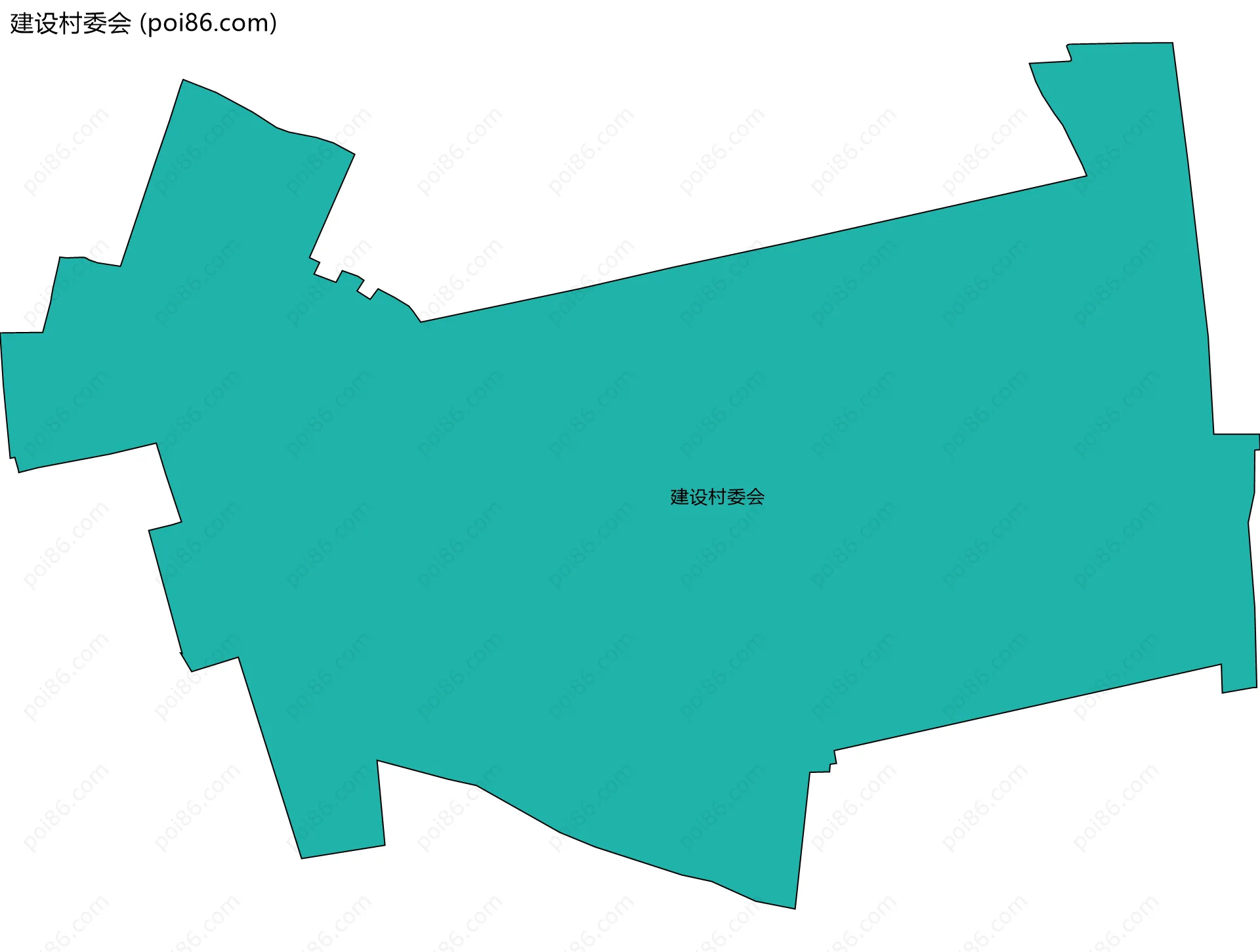 建设村委会边界地图