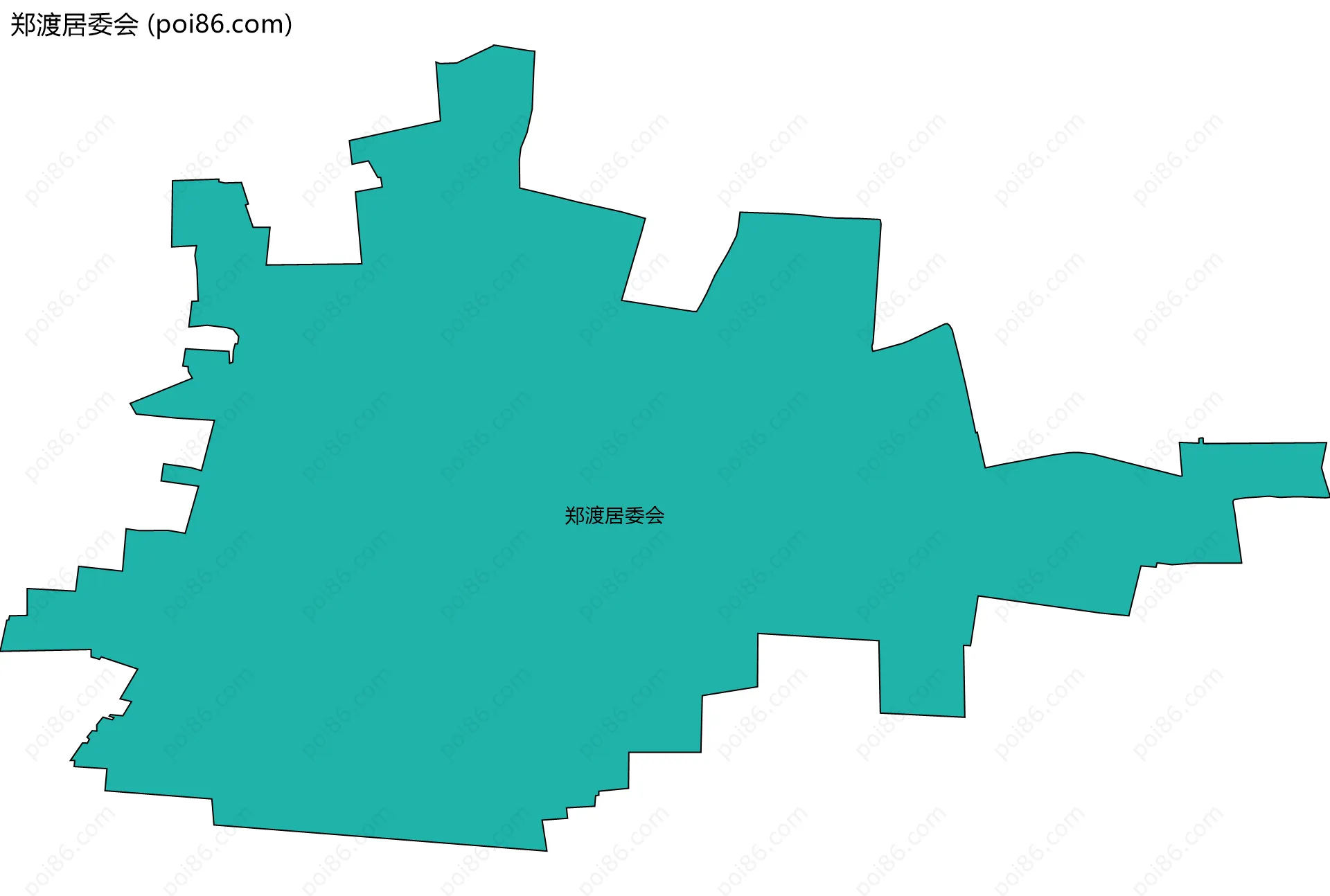 郑渡居委会边界地图