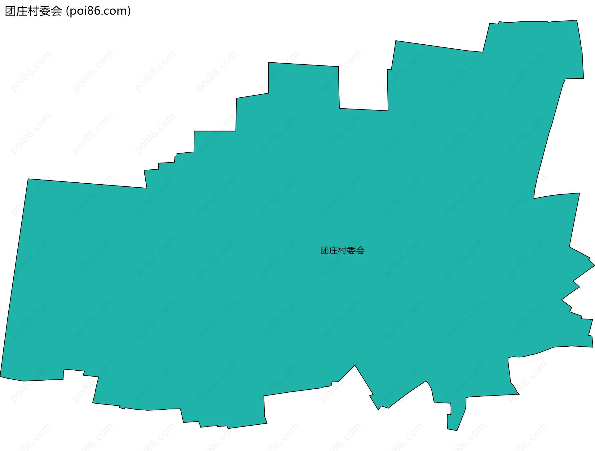 团庄村委会边界地图