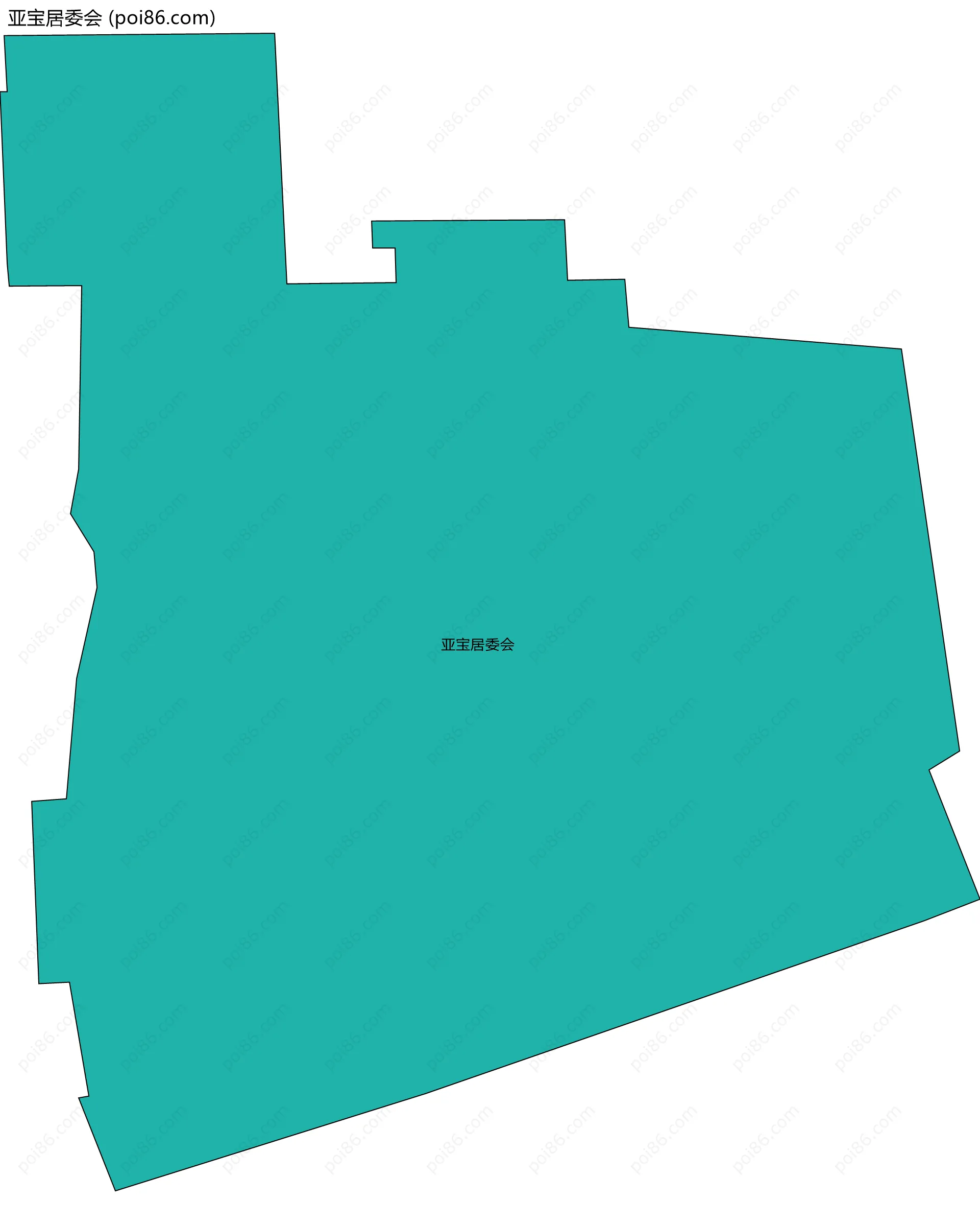 亚宝居委会边界地图