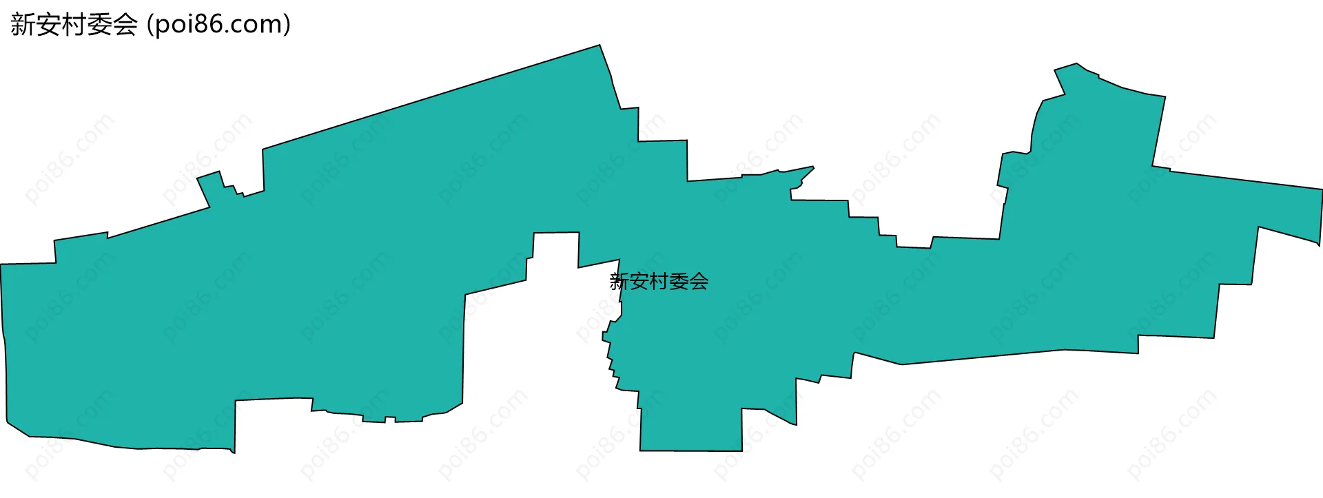 新安村委会边界地图