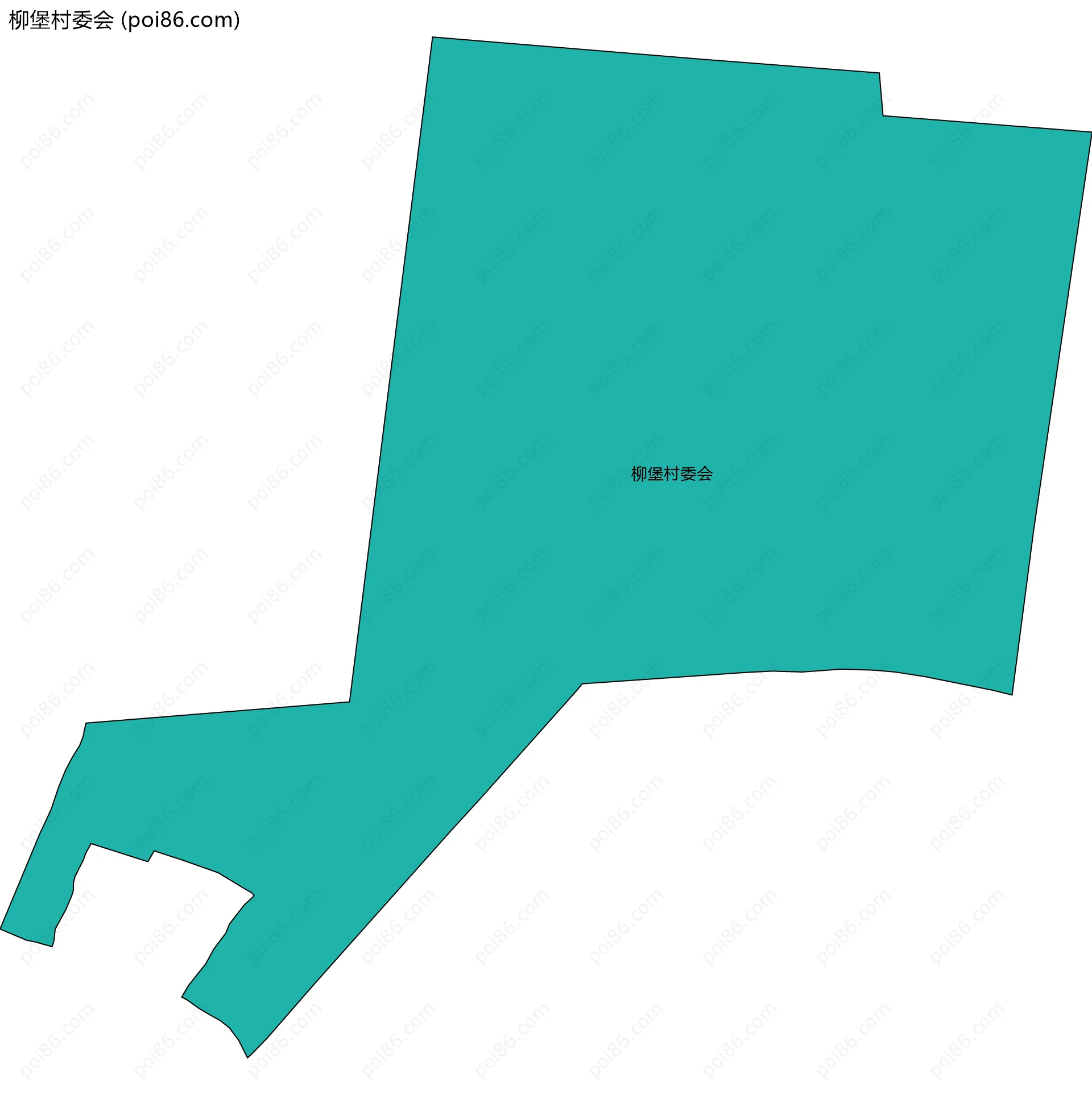 柳堡村委会边界地图