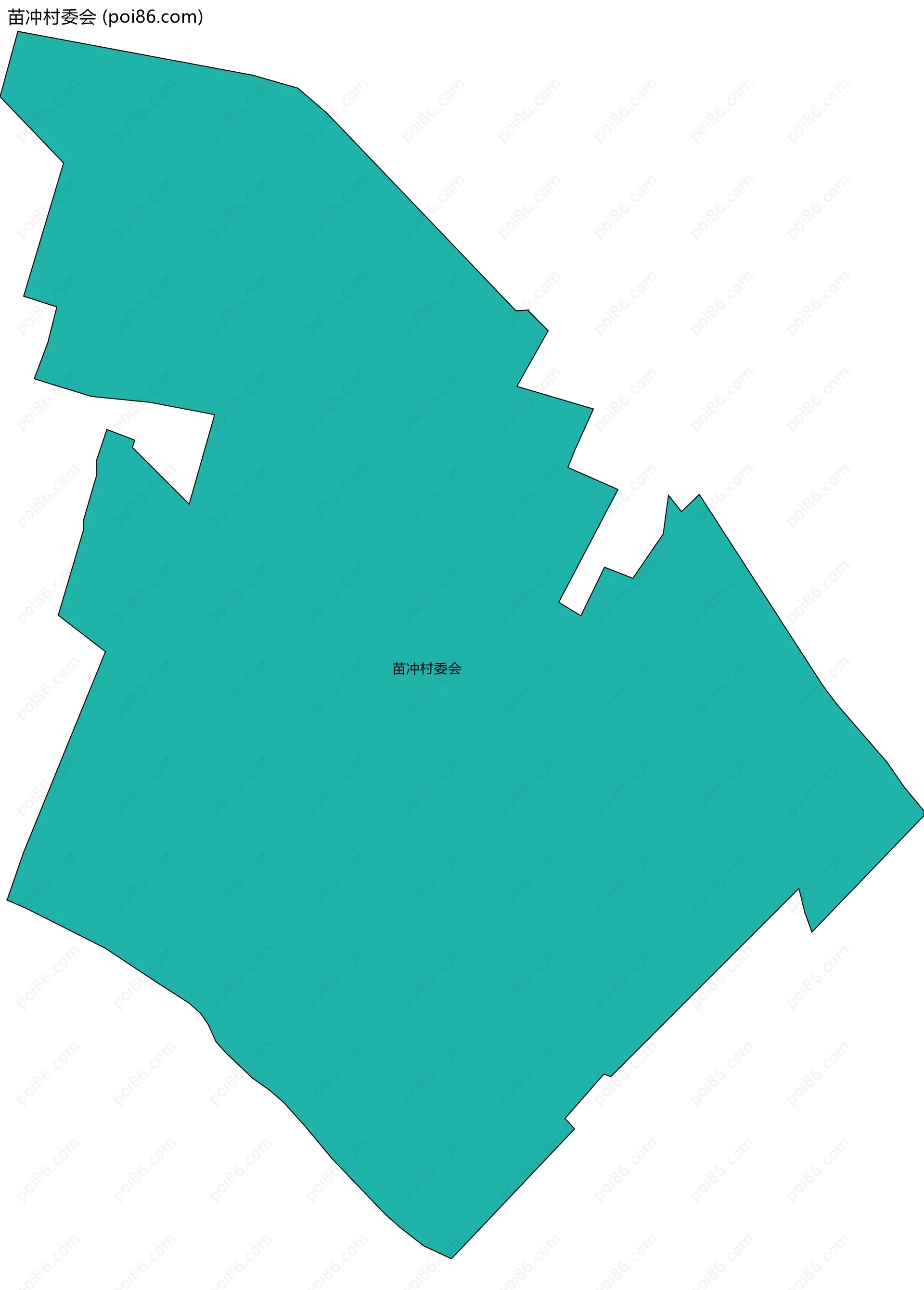苗冲村委会边界地图