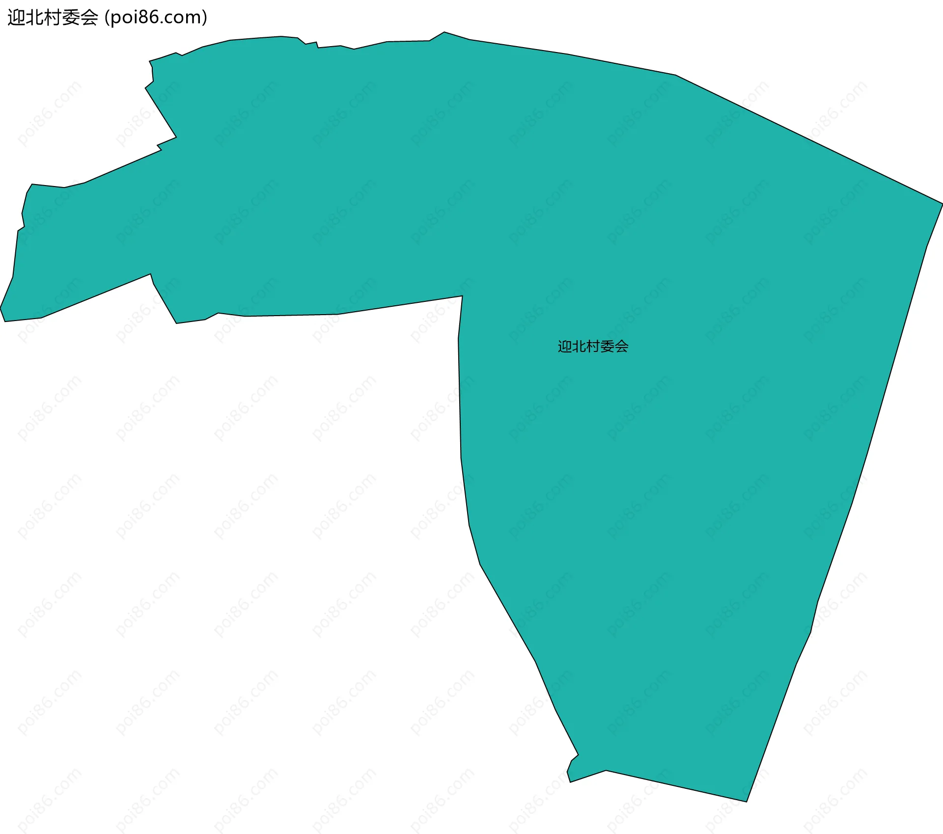 迎北村委会边界地图