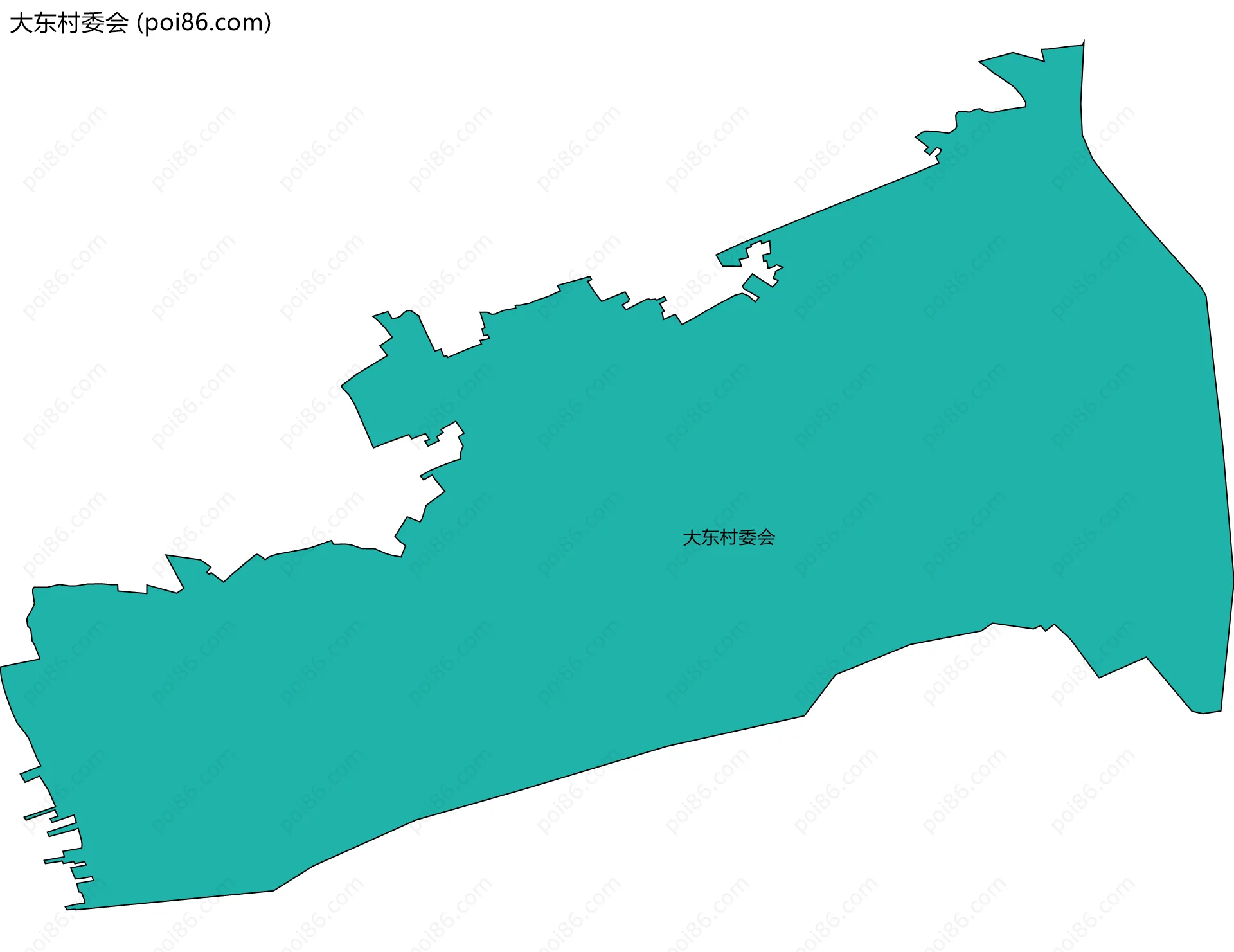 大东村委会边界地图
