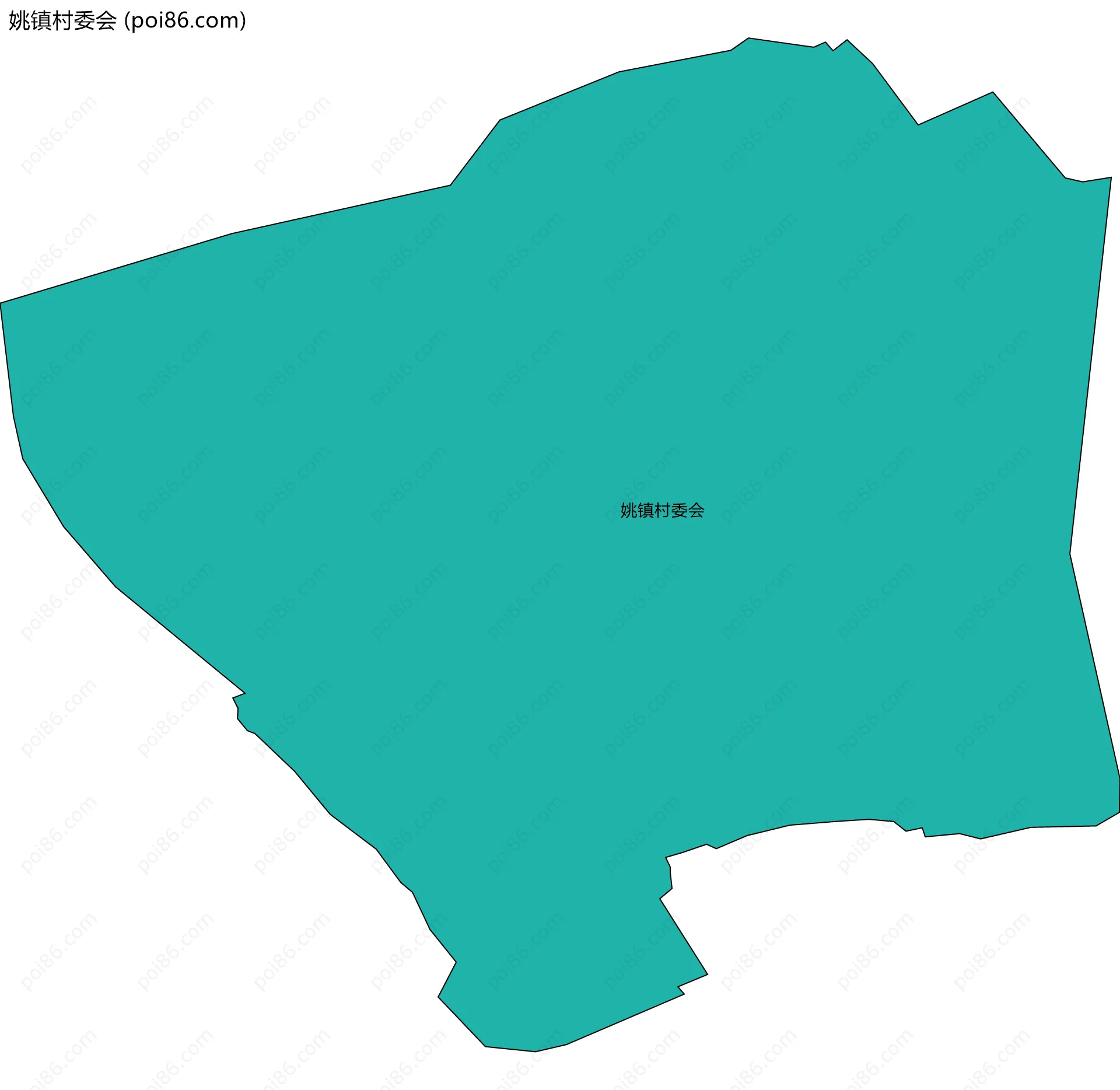 姚镇村委会边界地图