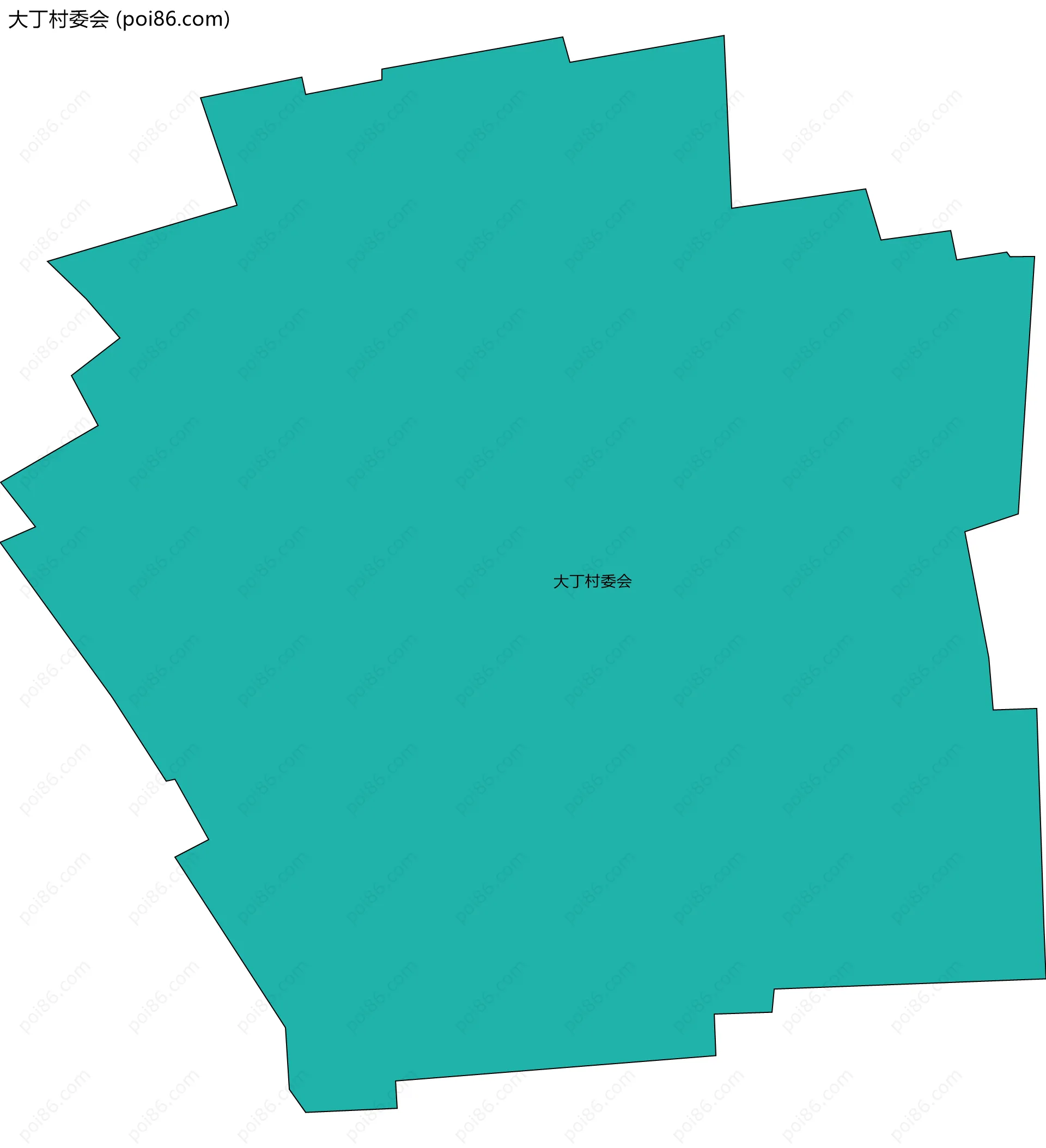 大丁村委会边界地图