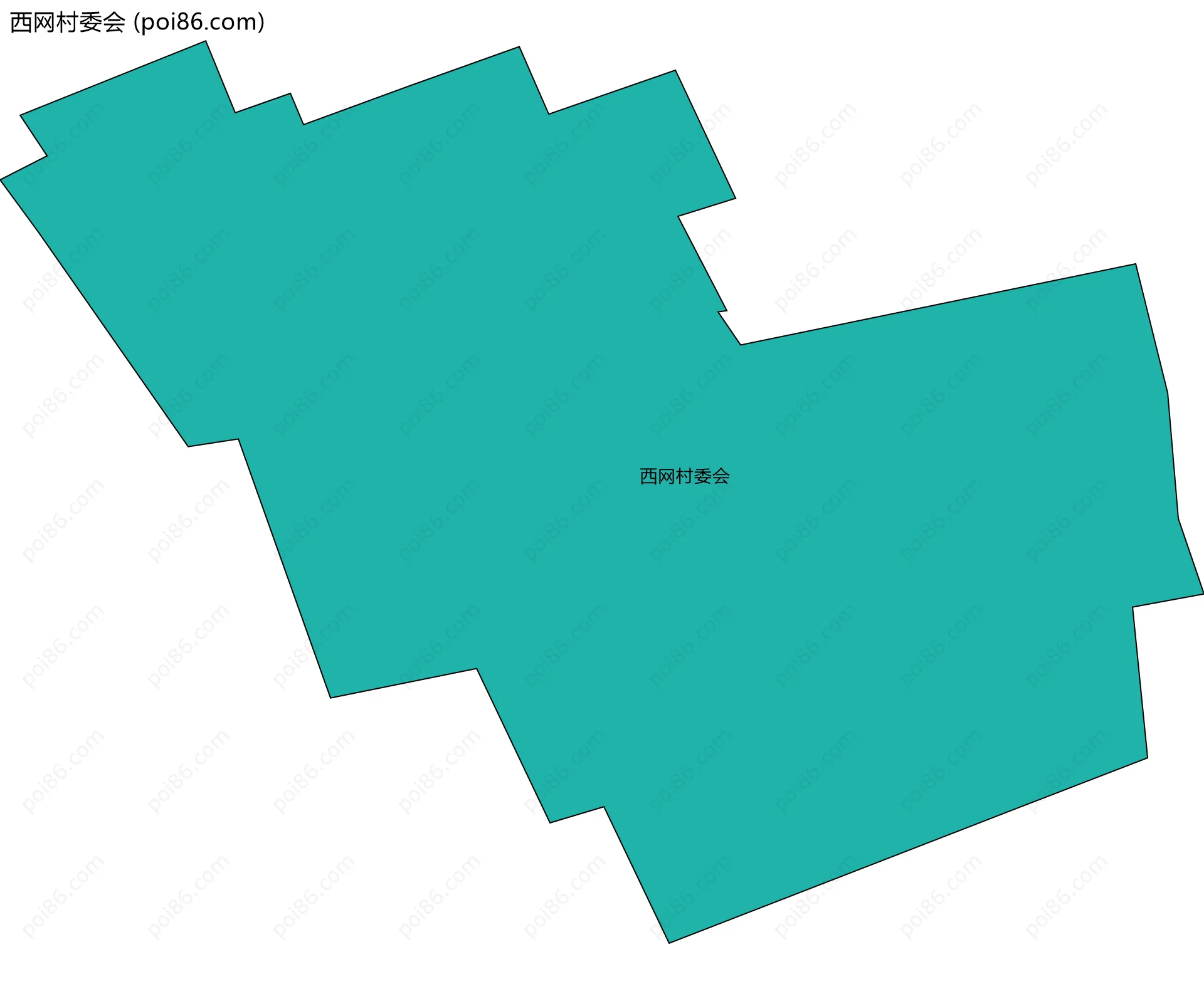 西网村委会边界地图