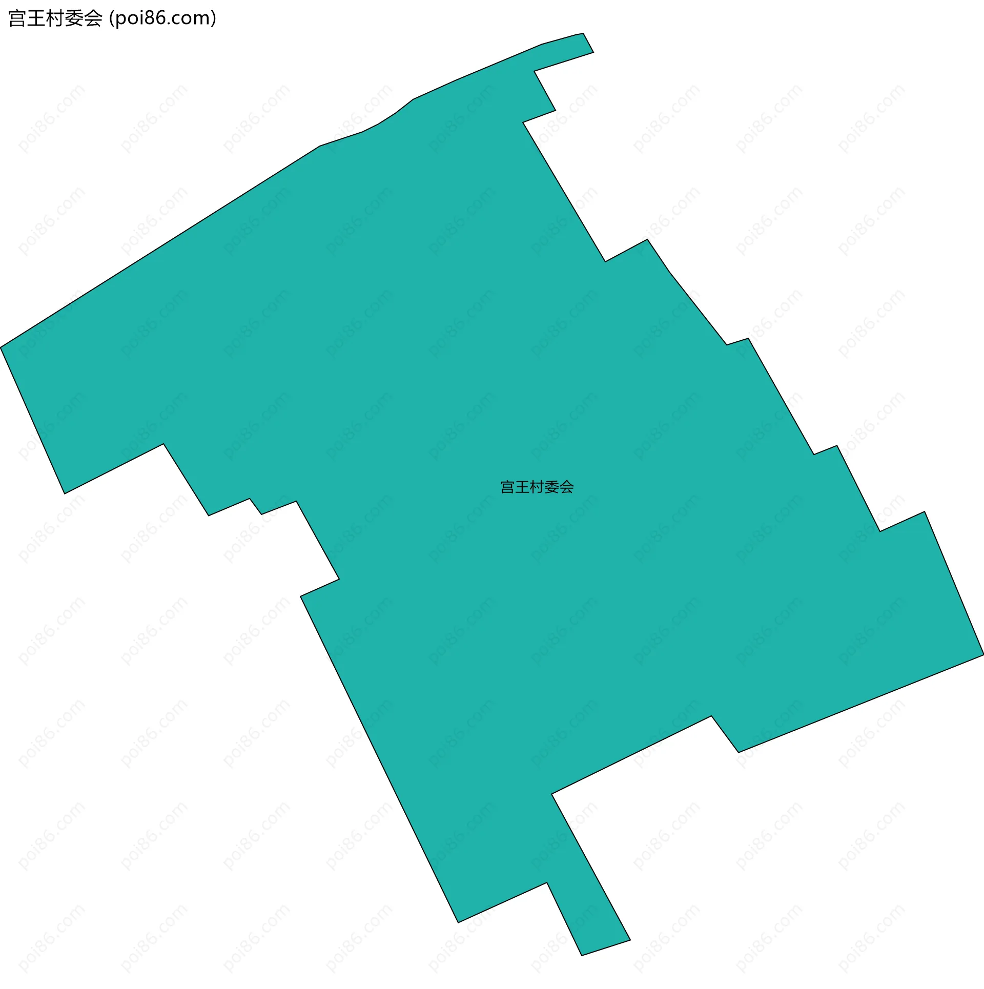 宫王村委会边界地图