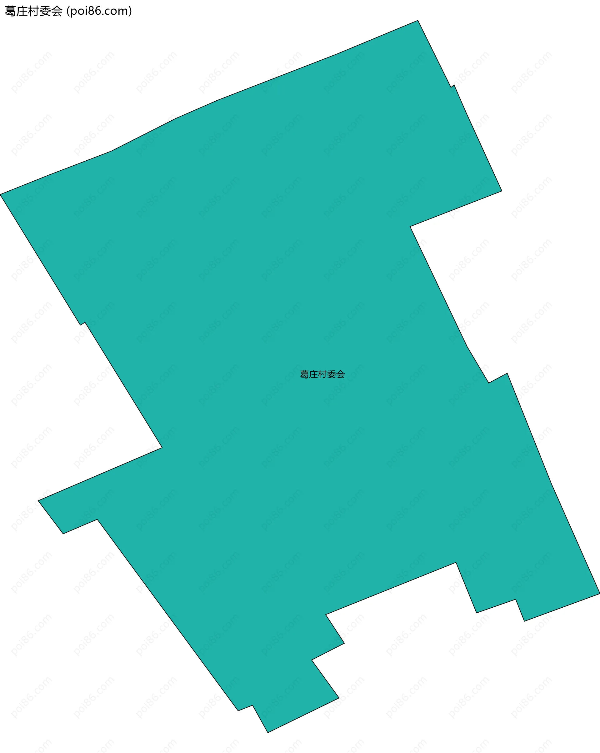 葛庄村委会边界地图
