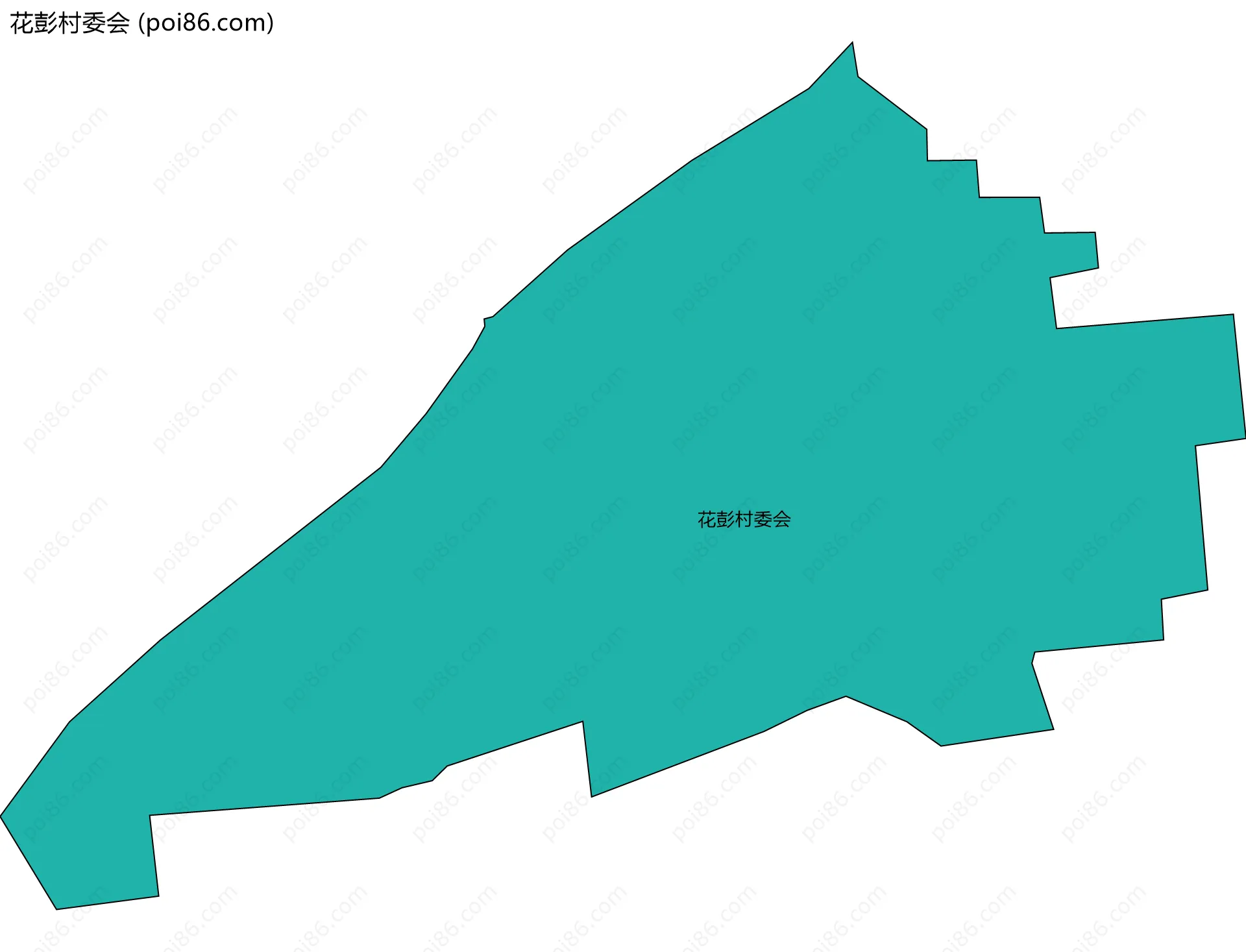 花彭村委会边界地图