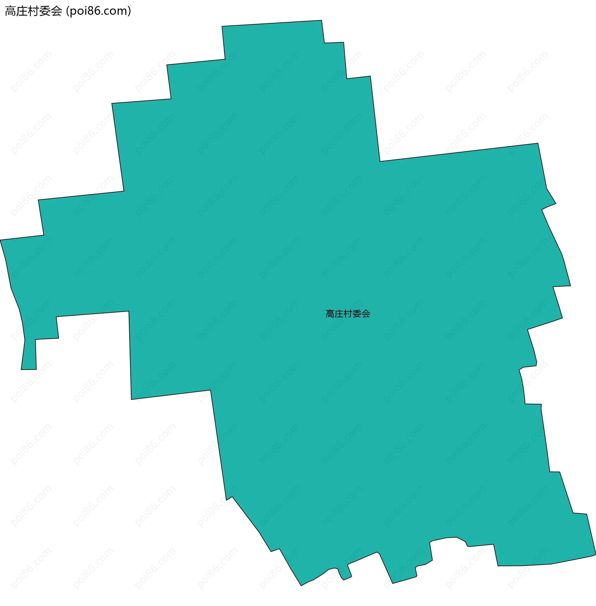 高庄村委会边界地图